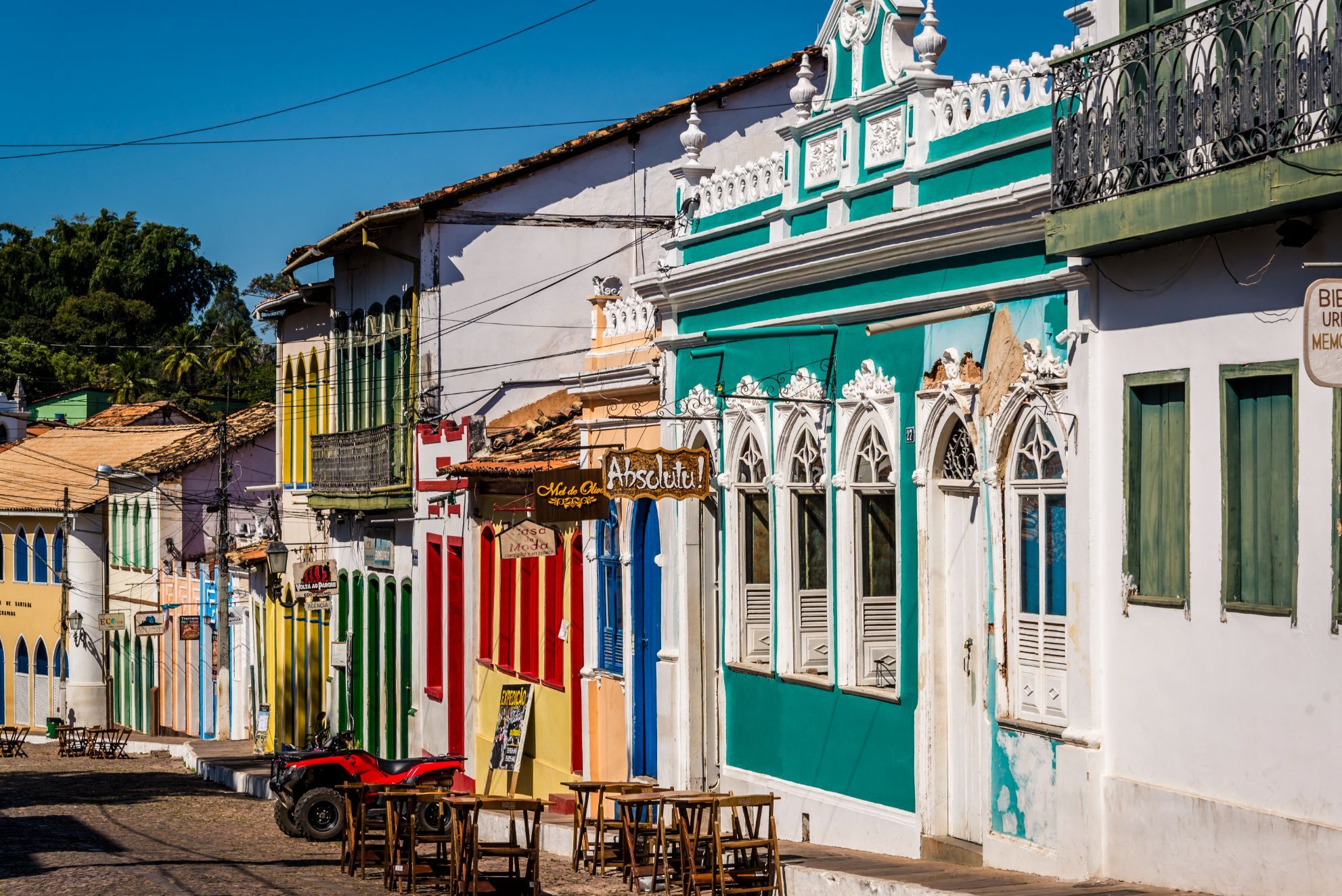 The colourful houses of Lençóis, gateway to the Chapada Diamantina National Park in Bahia. Photo: Getty