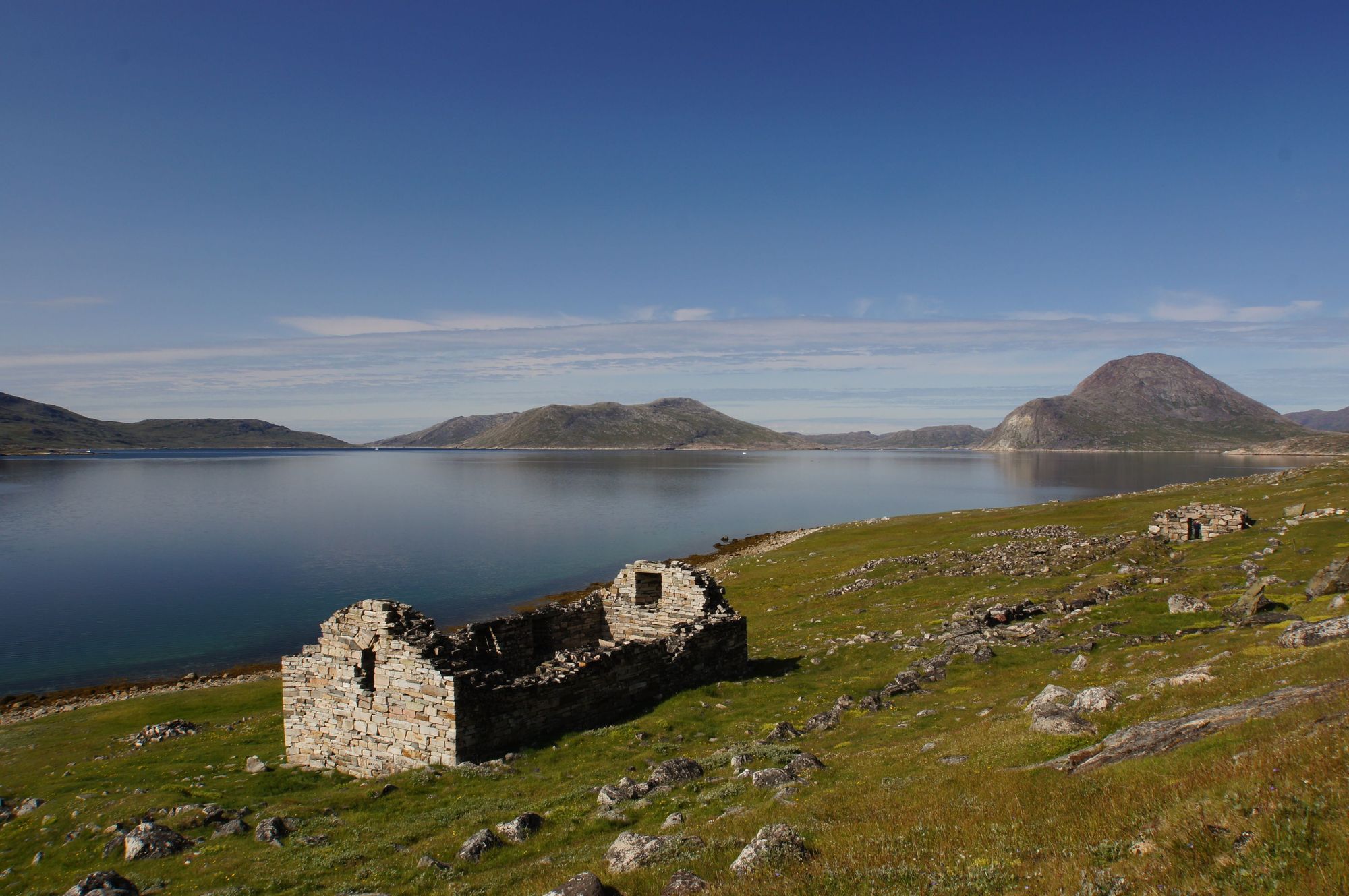 The remains of Hvalsey Church, one of the best preserved Viking ruins in Greenland. Photo: Wikimedia Commons. 