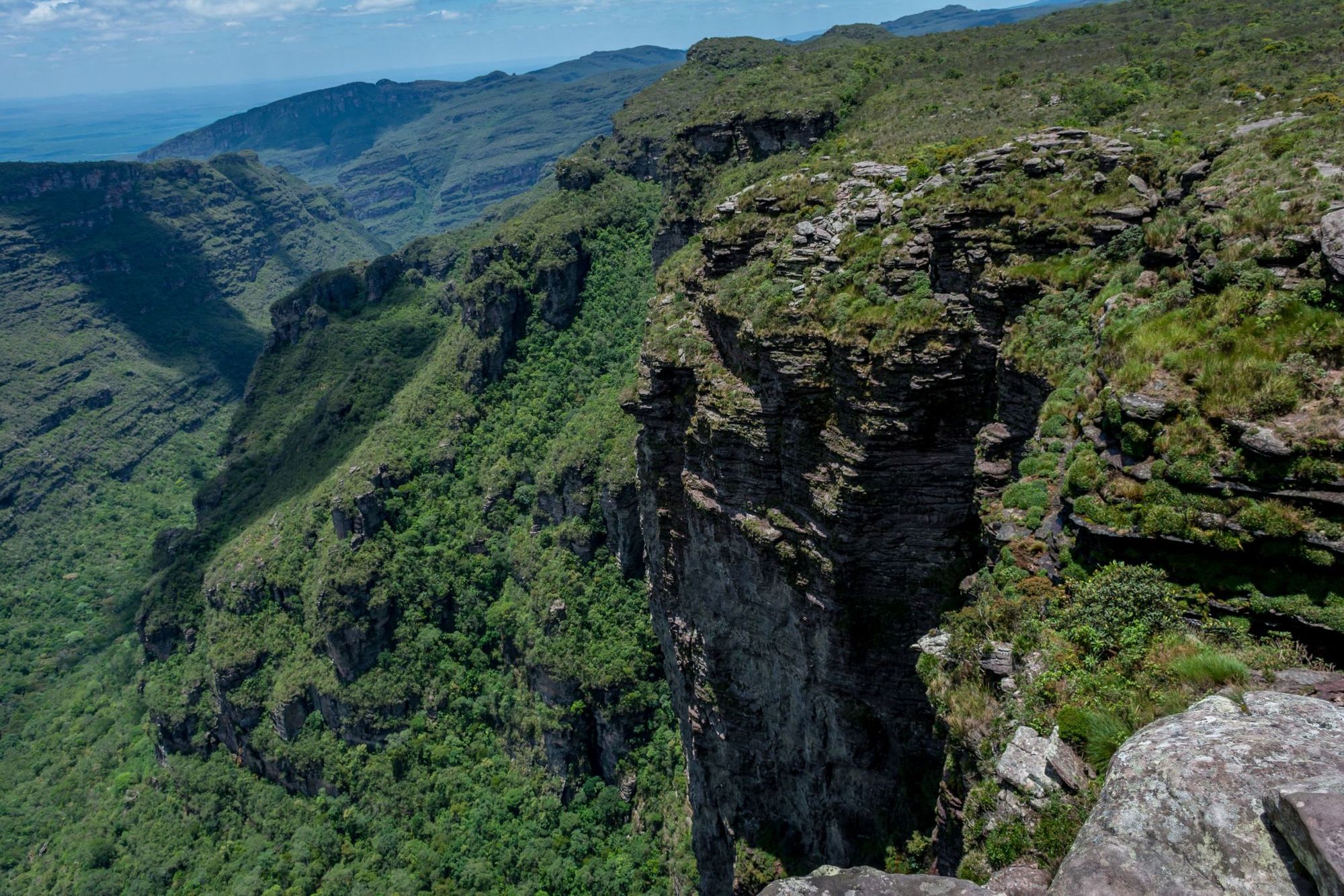 The rough and ready cliffs of the Vale do Pati, covered in lush greenery, as far as the eye can see. Photo: Getty