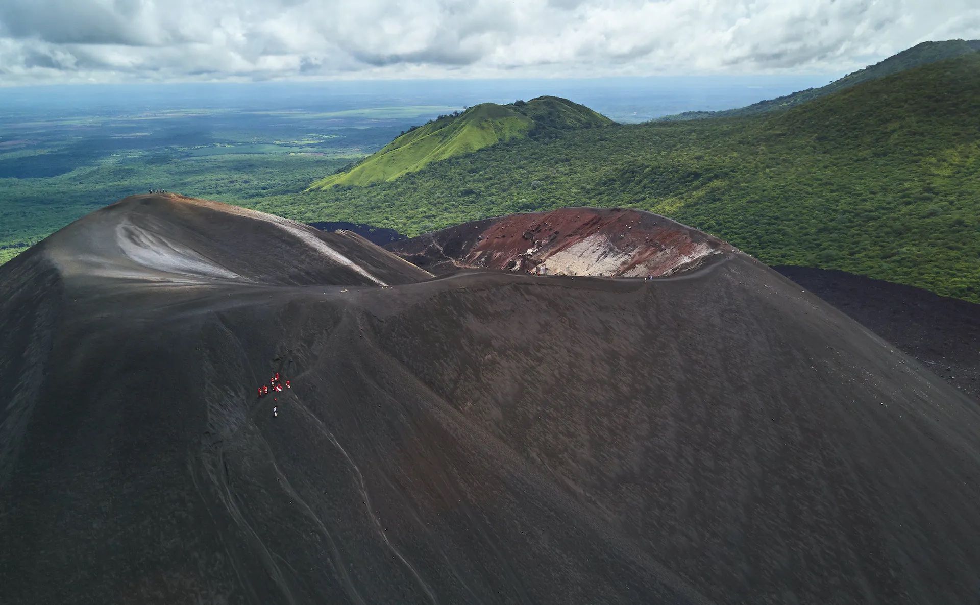 The summit of Cerro Negro, a volcano in Nicaragua.