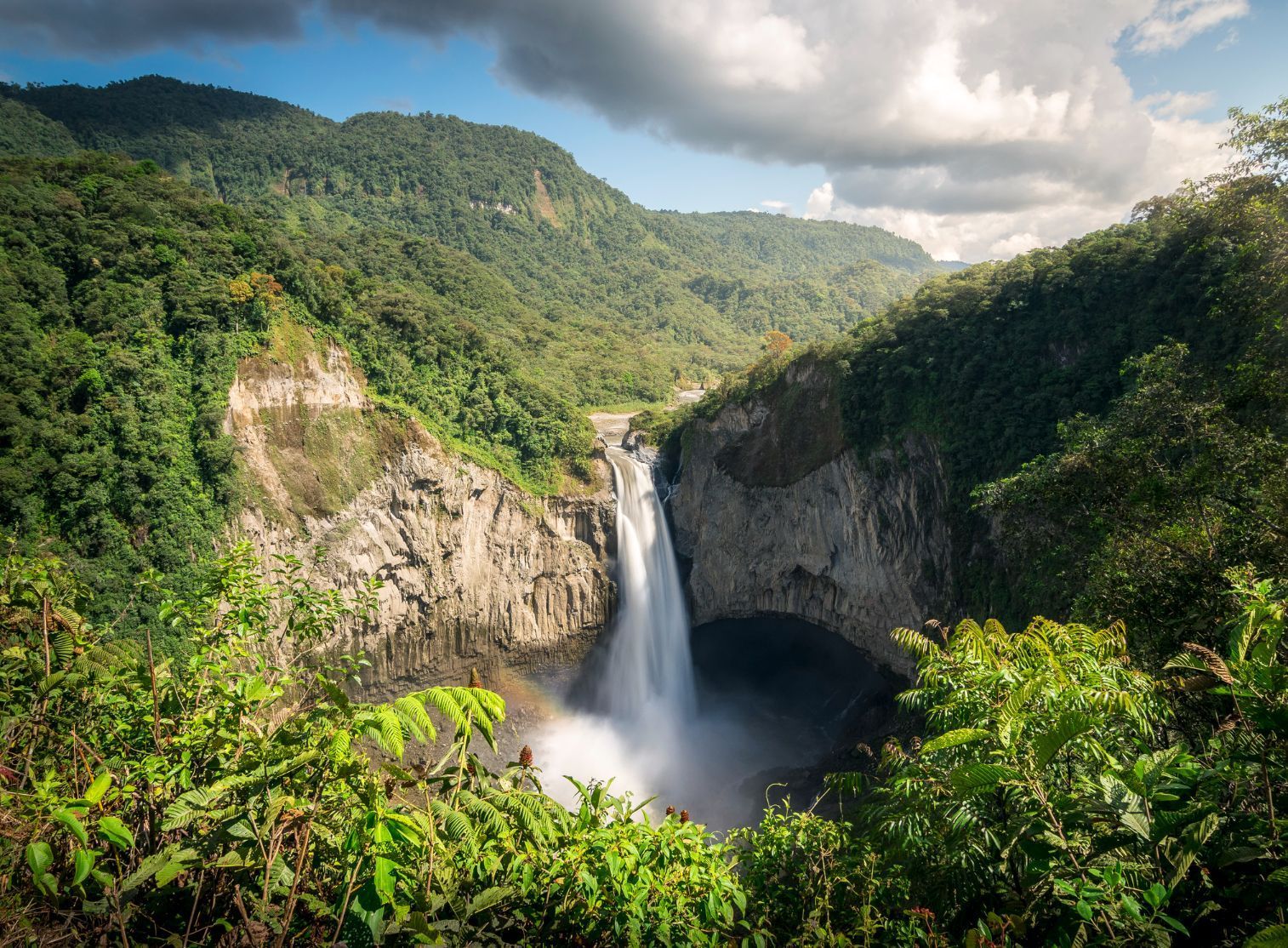 The San Rafael waterfall in Ecuador. The country's corner of the Amazon is one of the most biodiverse places on Earth. Photo: Getty