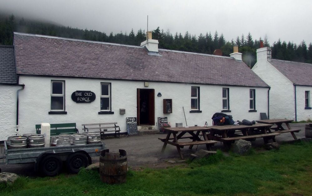 The Old Forge in is one of the most scenic, and most difficult to reach, pubs in all of Britain. Photos: Wiki Commons