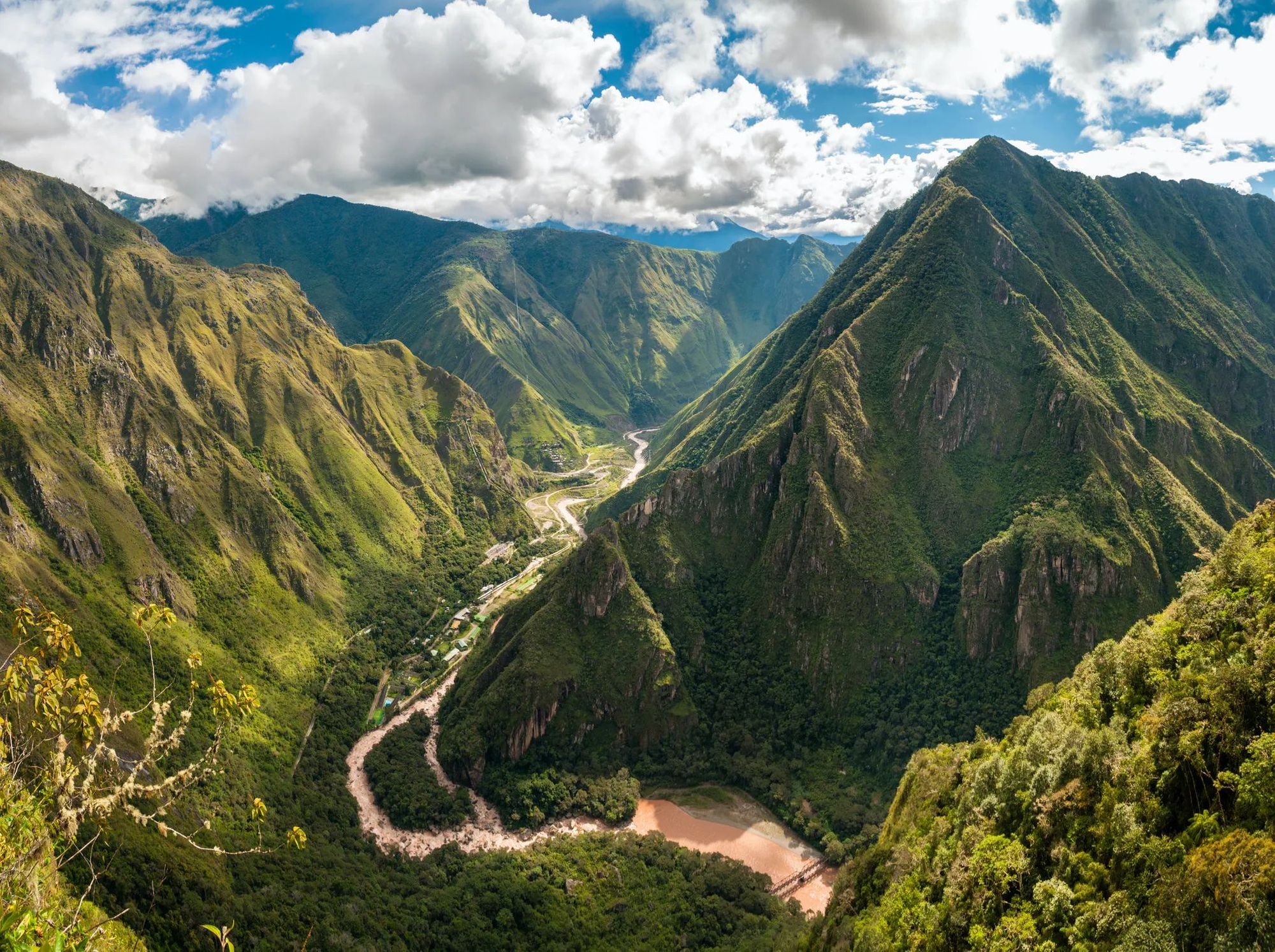 The Yanatile Valley, in the Peruvian Mountains. 