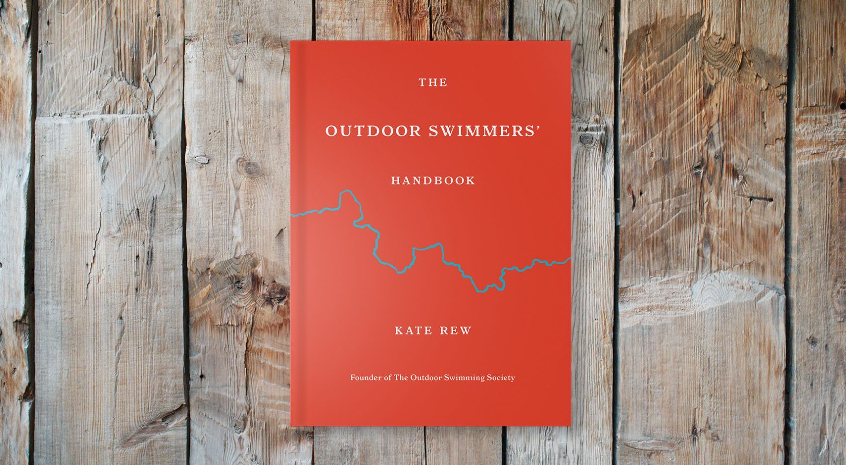 A book portrait of The Outdoor Swimmers' Handbook, by Kate Rew
