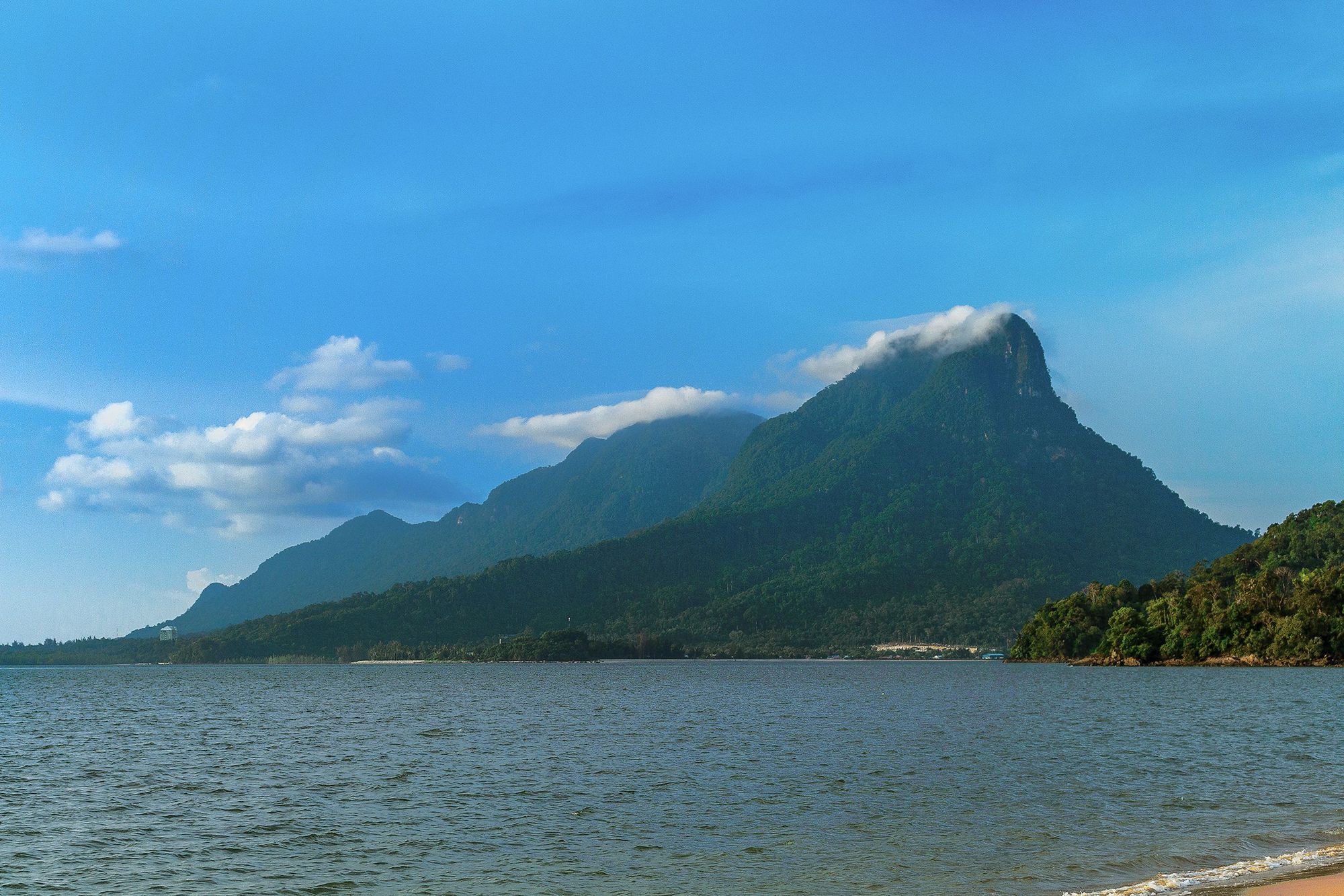 The high peak of Mount Santubong, in Sarawak, Borneo. Photo: Getty