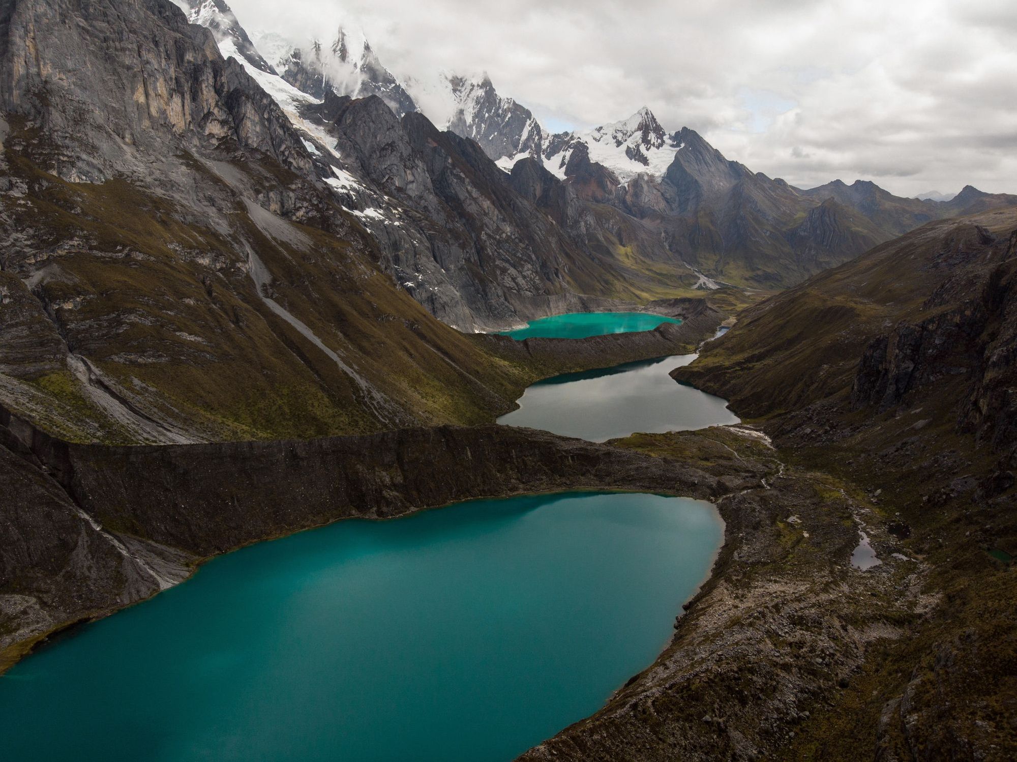 The Three Lakes Viewpoint on the Huayhuash Circuit, a multi-day hike in Peru