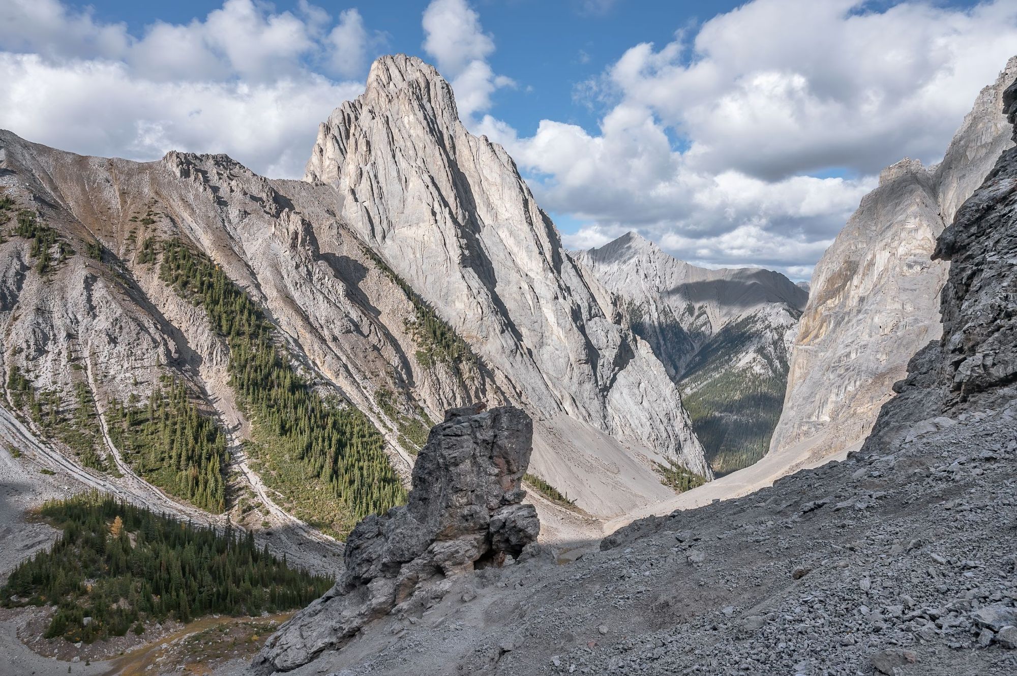 Cory Pass with Mount Louis in Gargoyle Valley in Banff National Park, Alberta, Canada. Photo: Getty