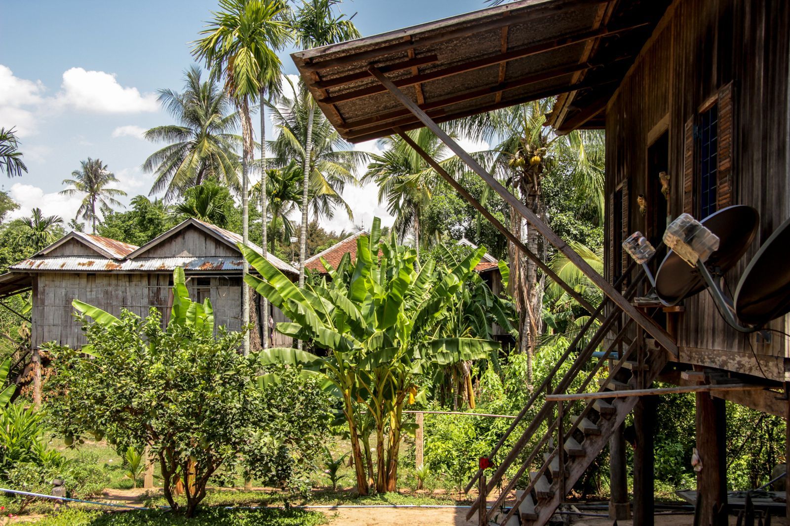 A homestay in on the rural island of Koh Trong, which sits in the middle of the mighty Mekong River in Cambodia. Photo: Easia Travel