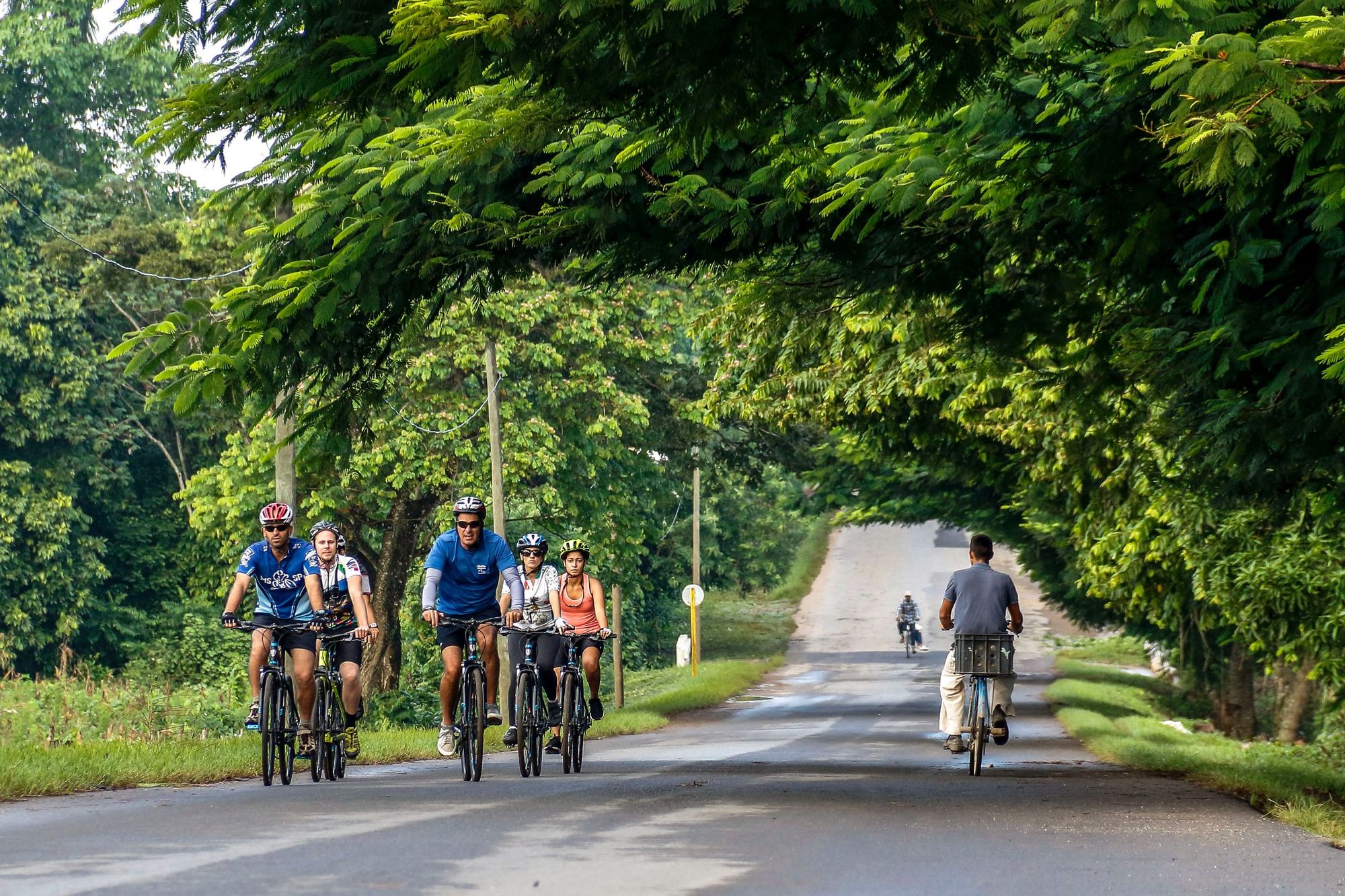 Cycling in Cuba.