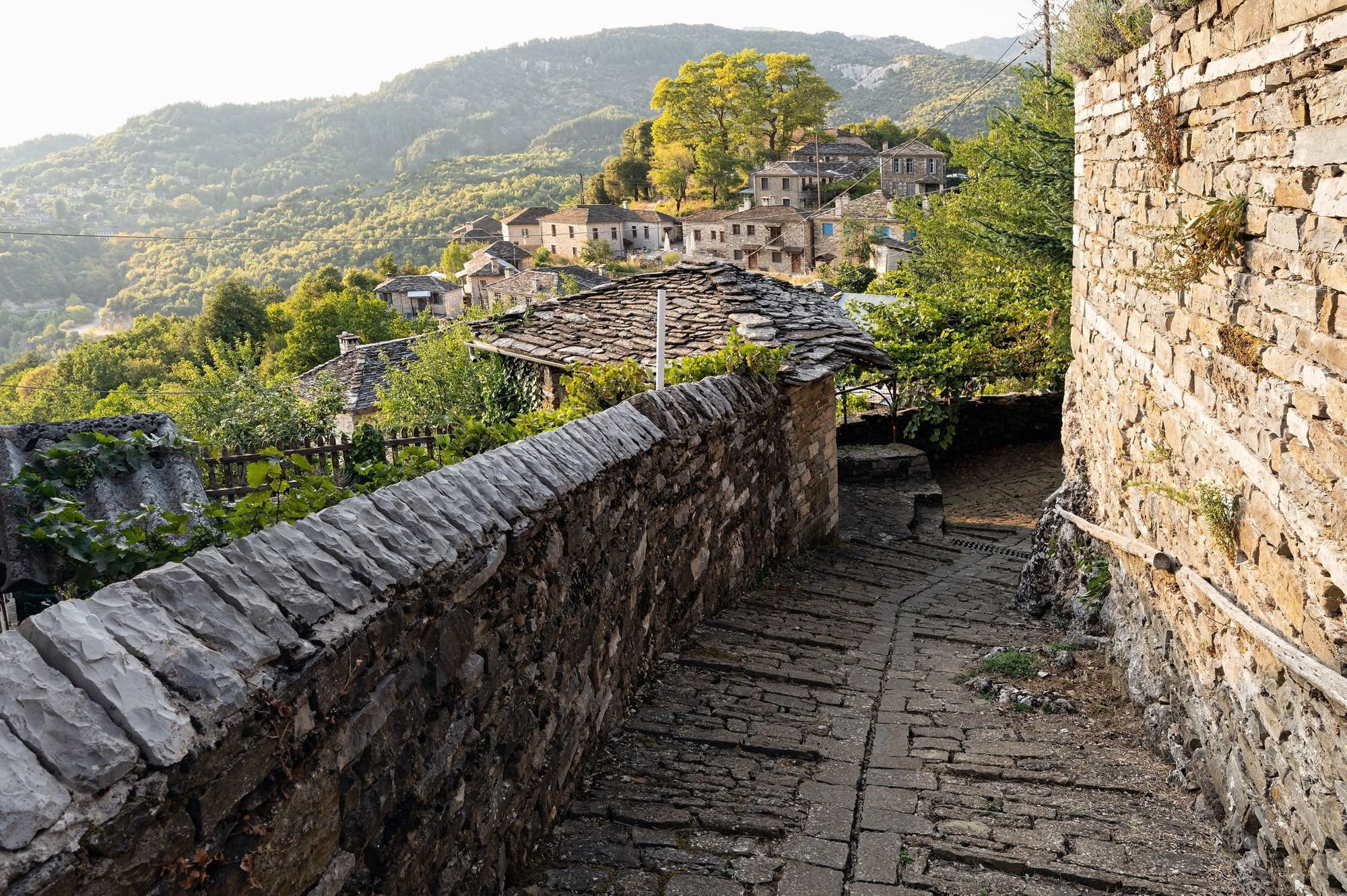 Papingo, an ancient stone village in Greece