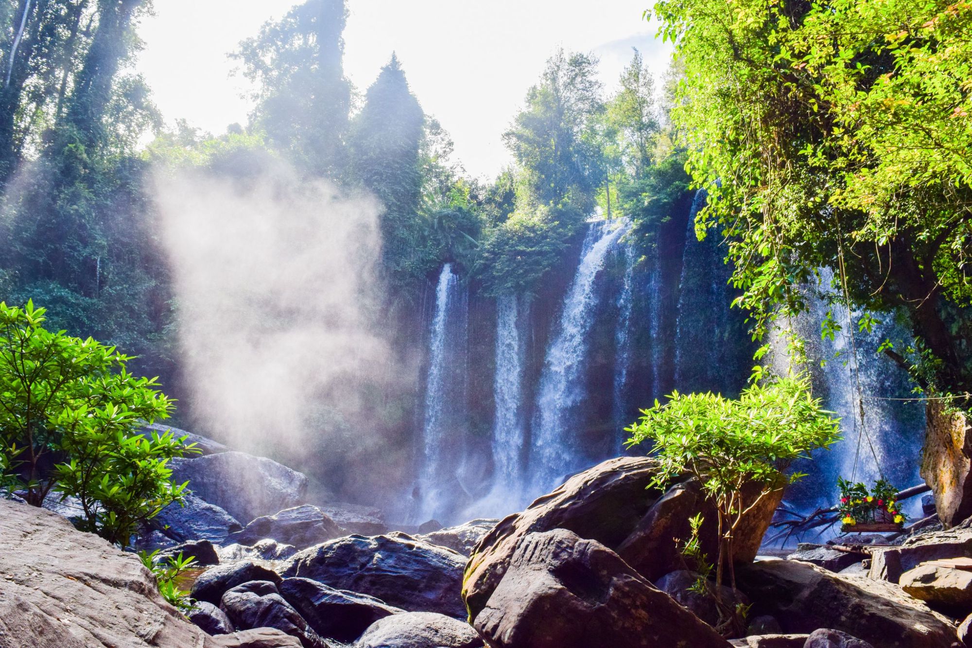 The waterfalls of Phnom Kulen. Photo: Getty