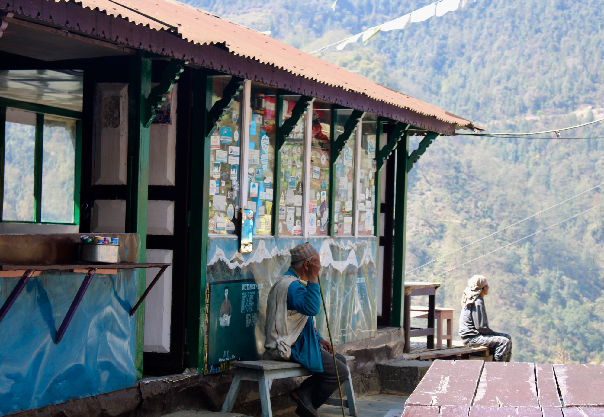 The trek from Ulleri to Ghorepani, along the Annapurna Sanctuary Route, Nepal.