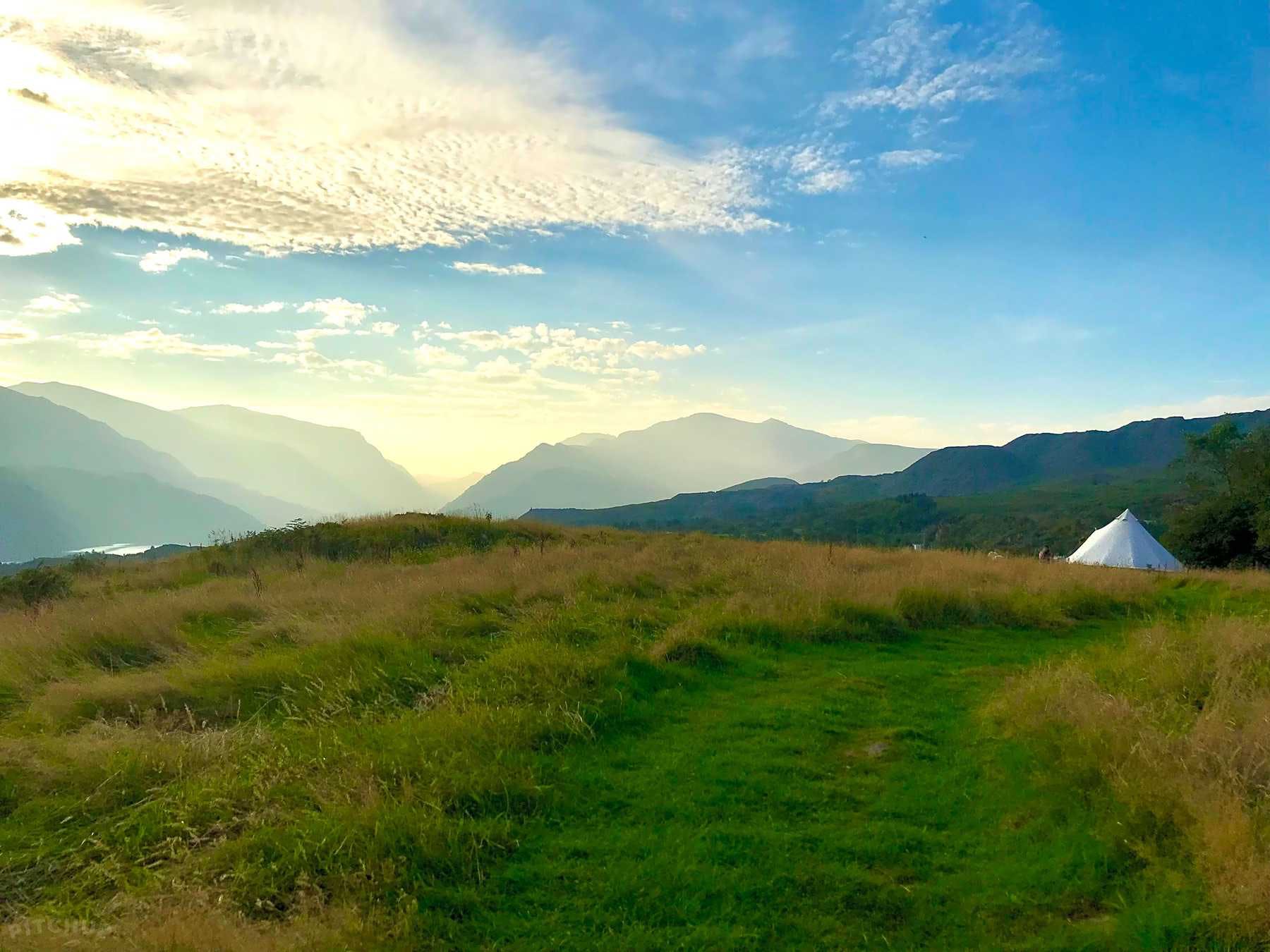 Pen y Bwlch, an off-grid campsite with a secluded feel, near Llanberis.