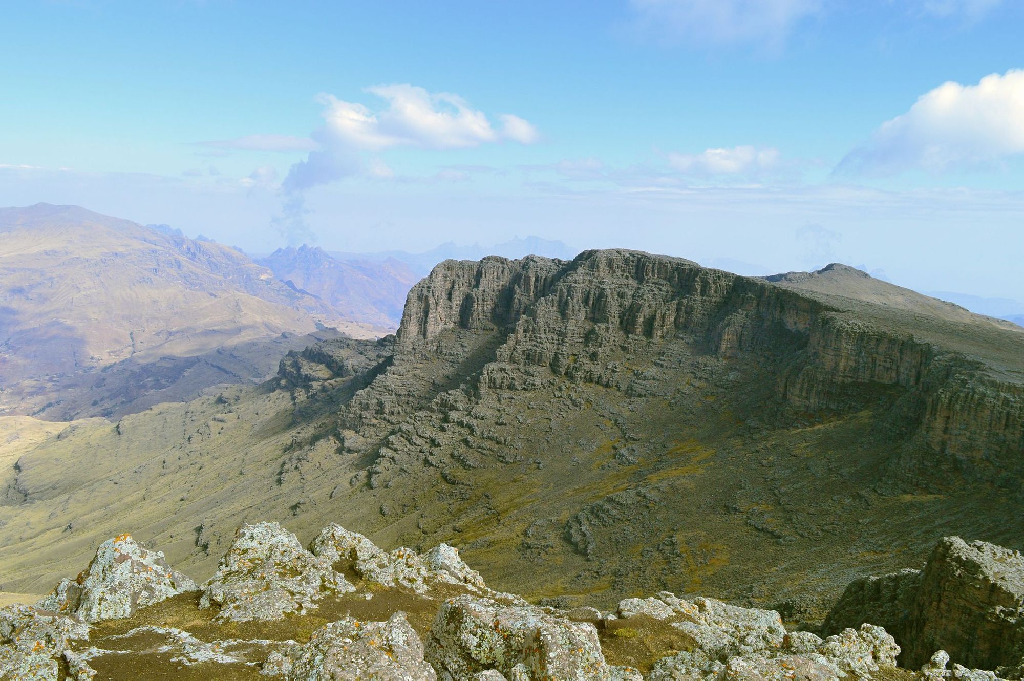 The ridged summit of Ras Dashen, in Ethiopia.