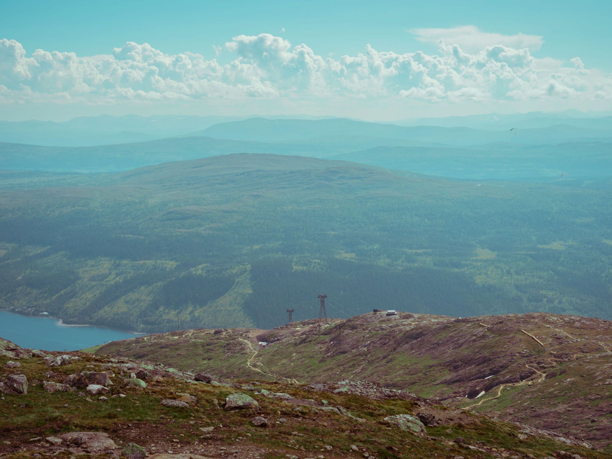 The high altitude view from Åre hill station. Photo: Getty