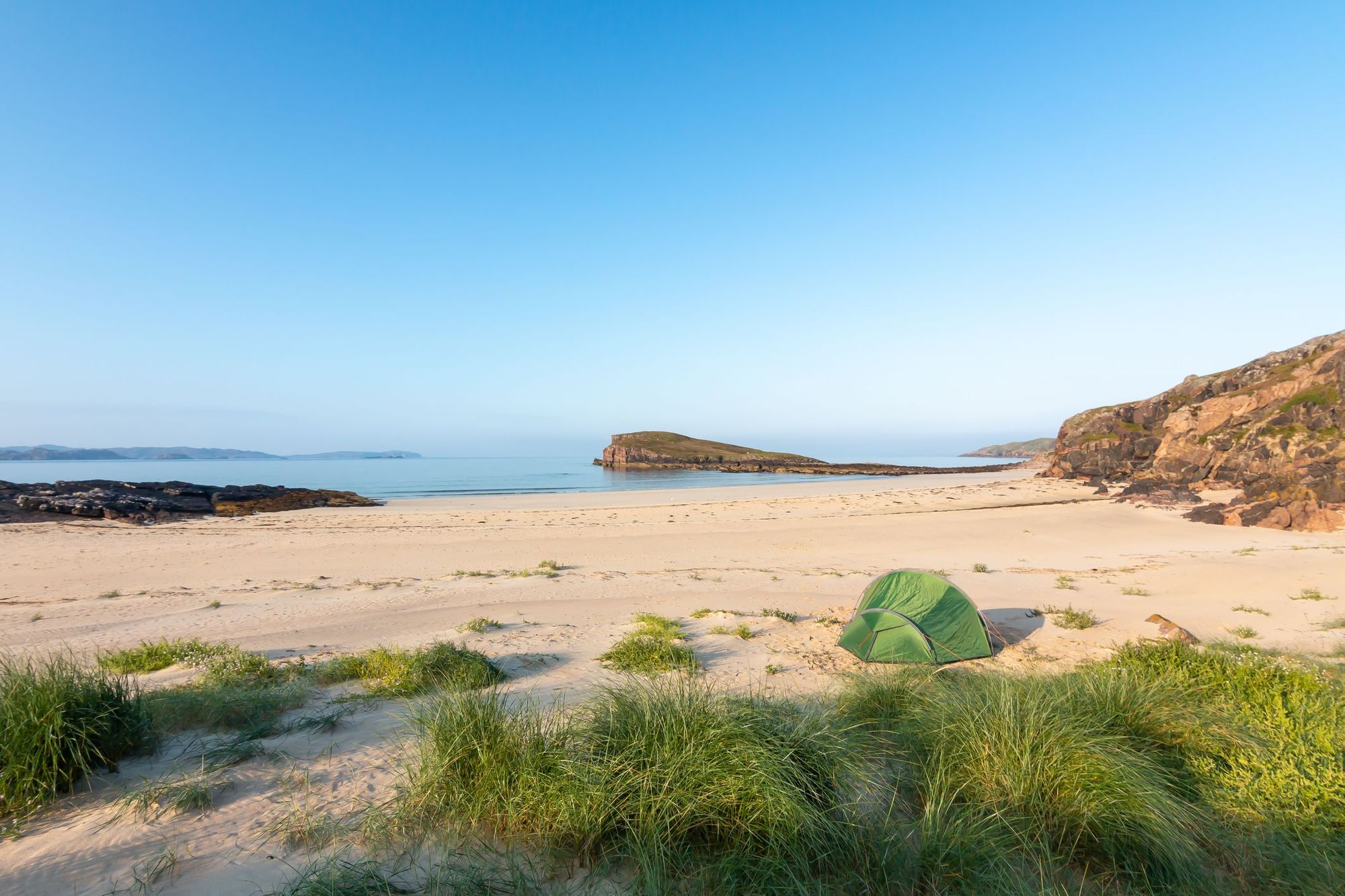 Wild camping on Scotland's West Coast.