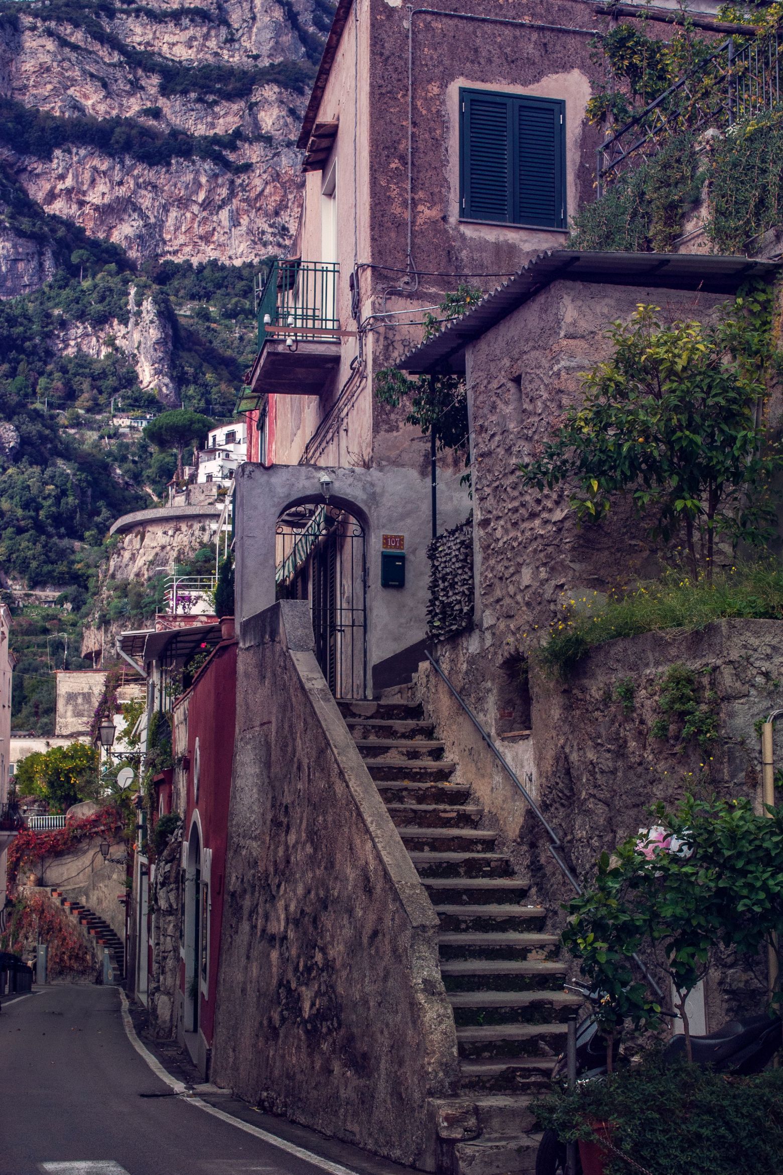 The narrow stairs and streets in the tourist village of Positano, on the Amalfi coast. Photo: Getty