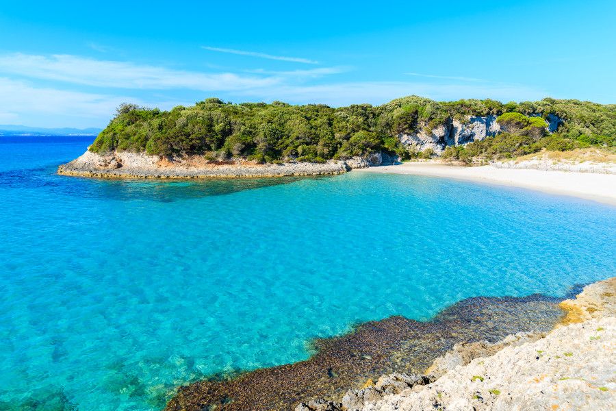 A Corsican beach.