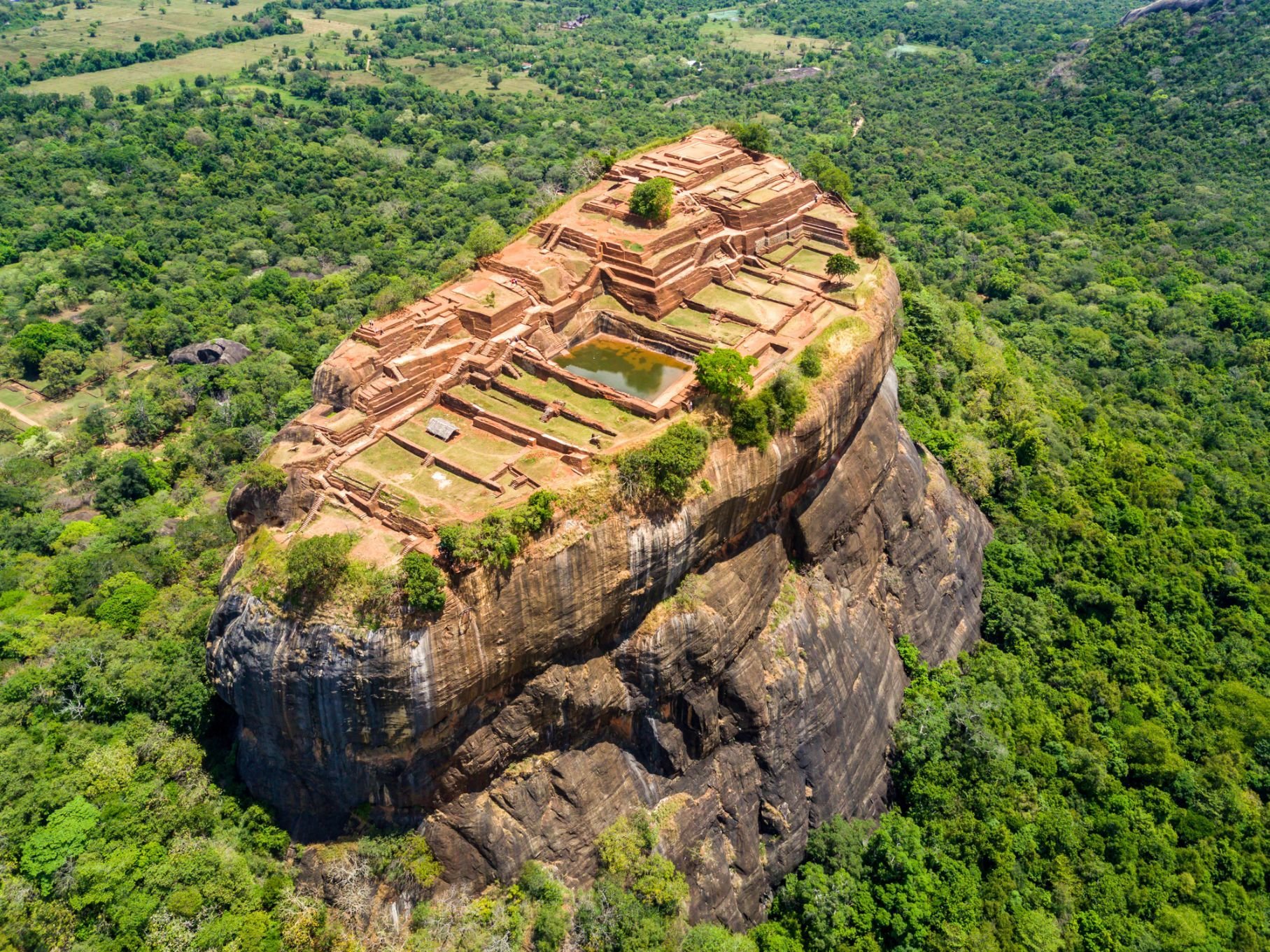 A view of Sigiriya from above. Photo: Getty.