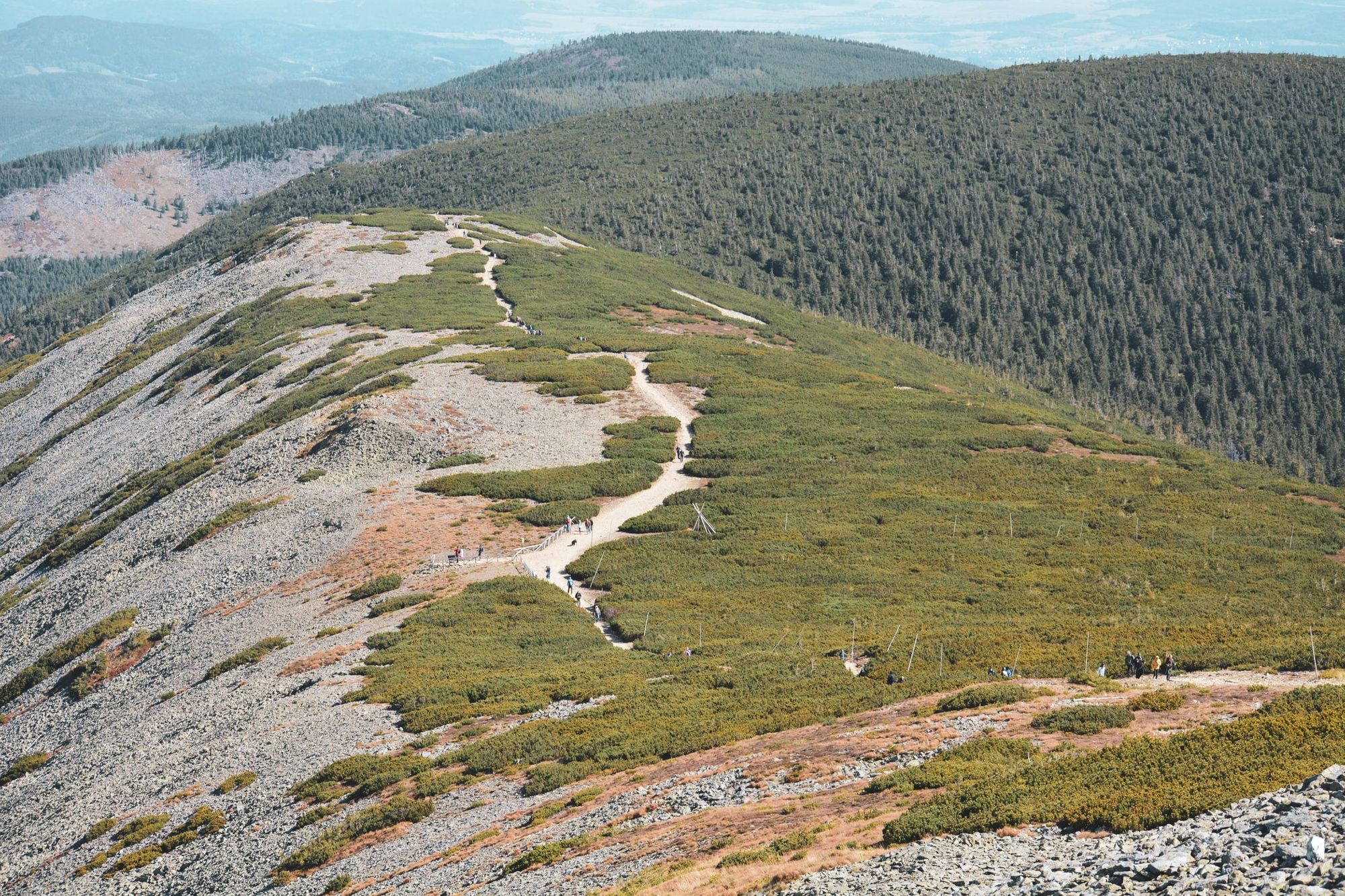 Sněžka, a mountain in the Czech Republic