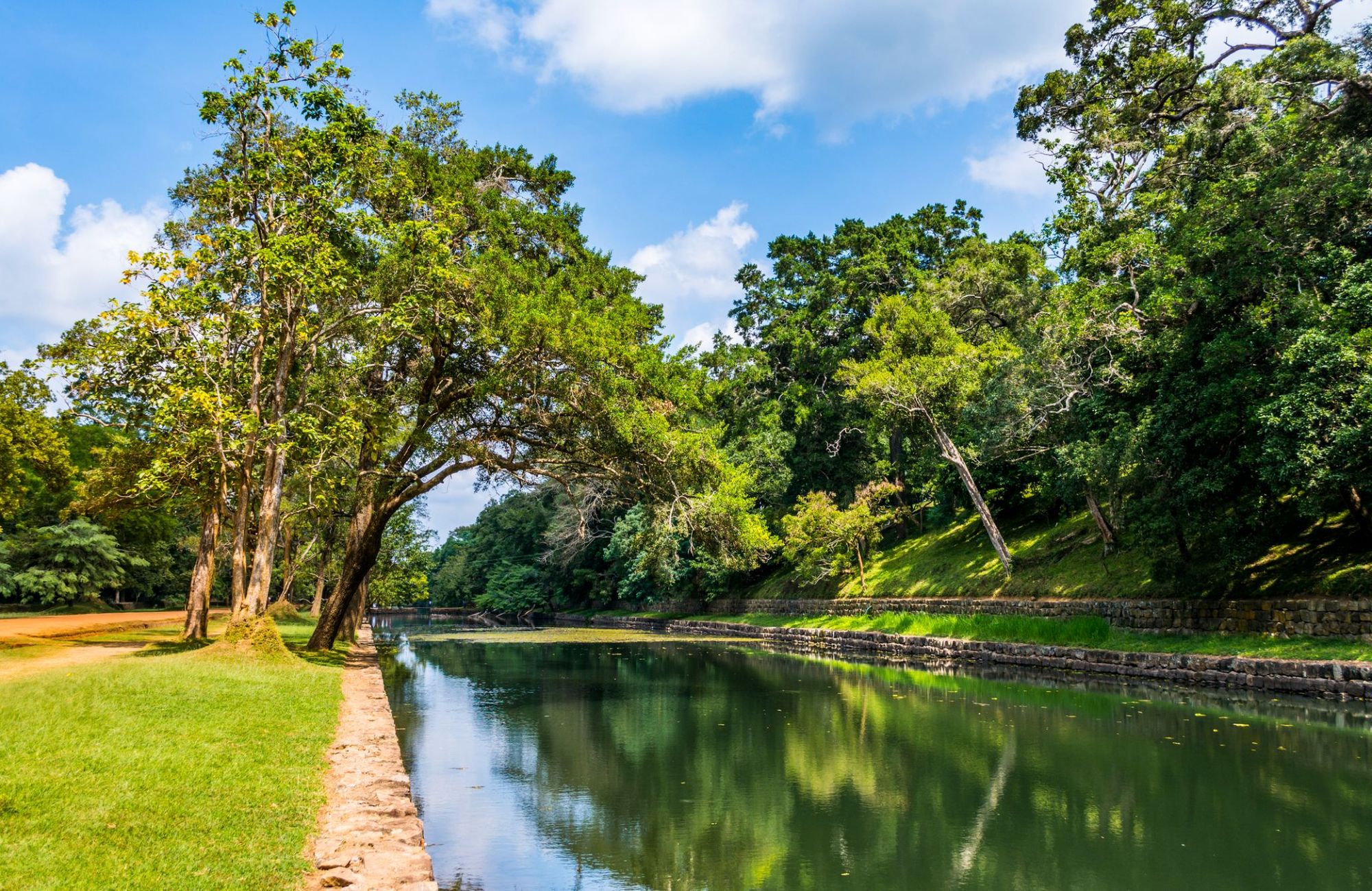 A bathing pool in the gardens at the base of Sigiriya, in Sri Lanka.