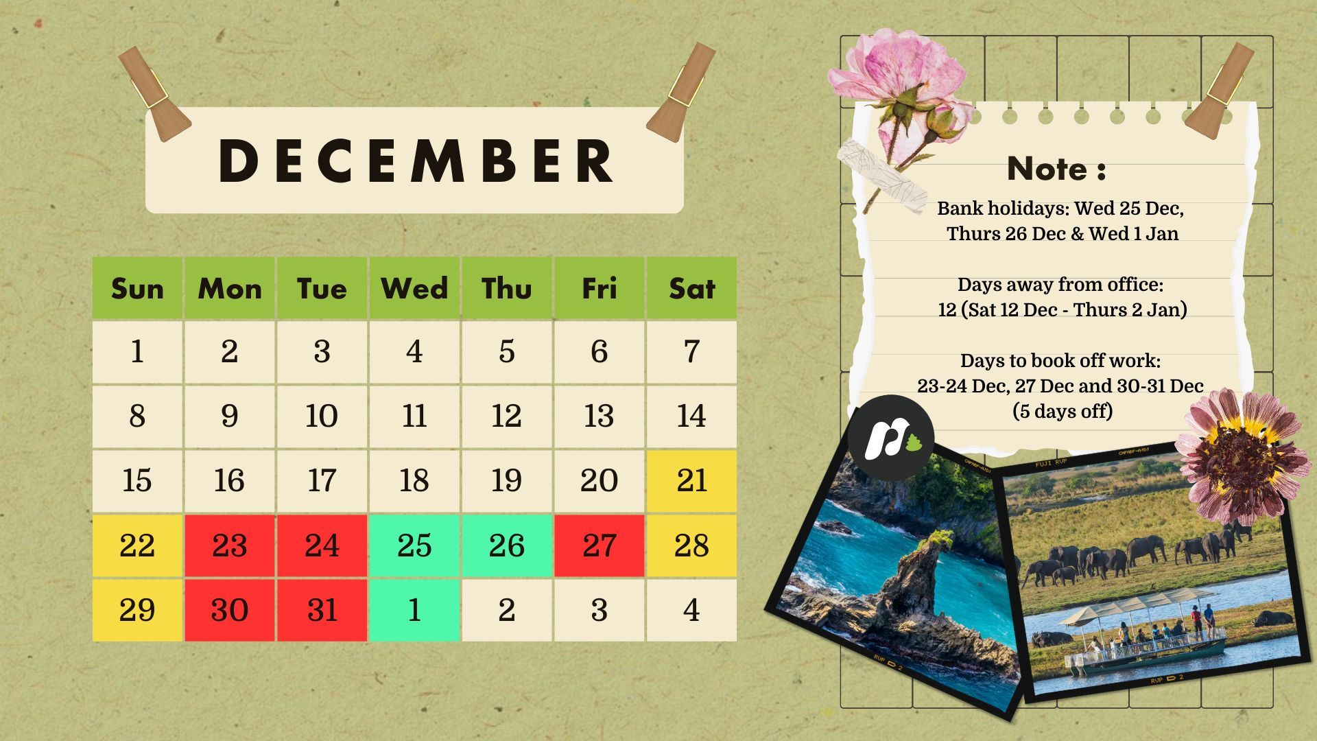 How to hack your annual leave for December 2024. Credit: Much Better Adventures