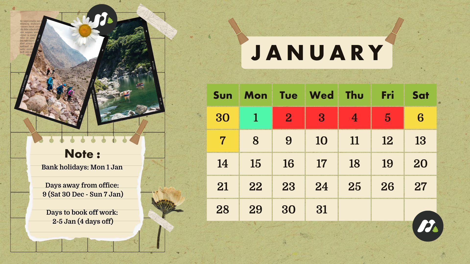 How to hack your annual leave for January 2024. Credit: Much Better Adventures