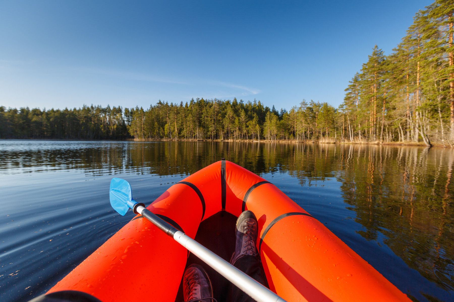 Packrafting in Finland. Photo: Getty.