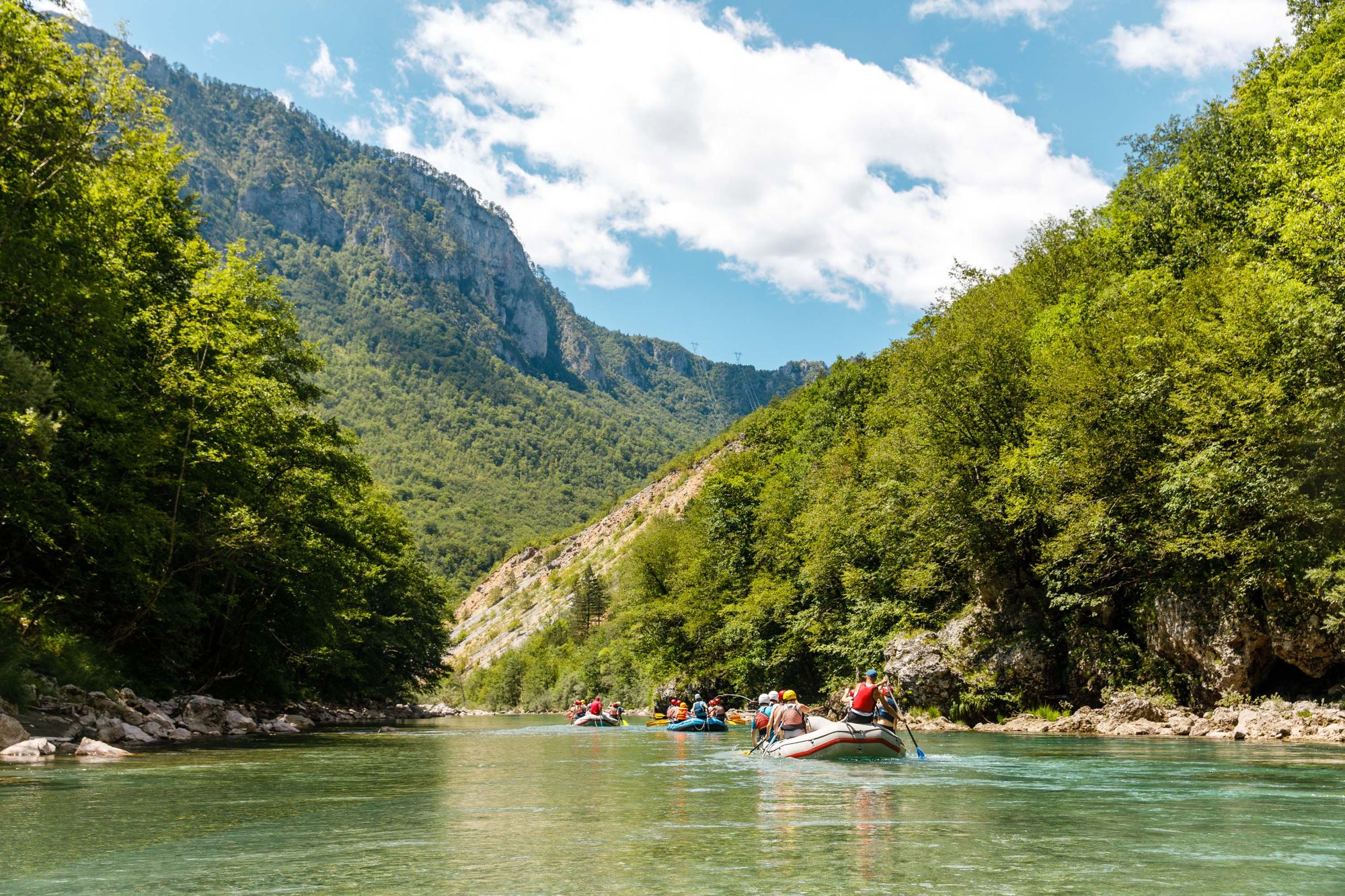 Rafting on the Tara River, Montenegro. Photo: Much Better Adventures.