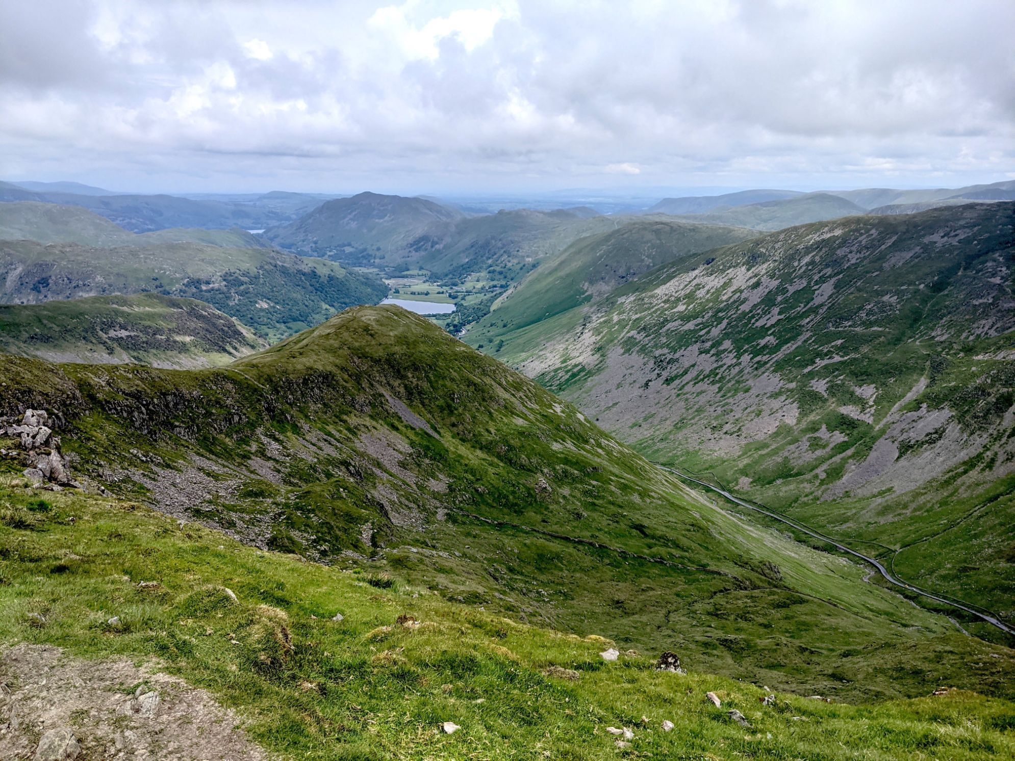 The Lake District Fells, with Windermere in the background