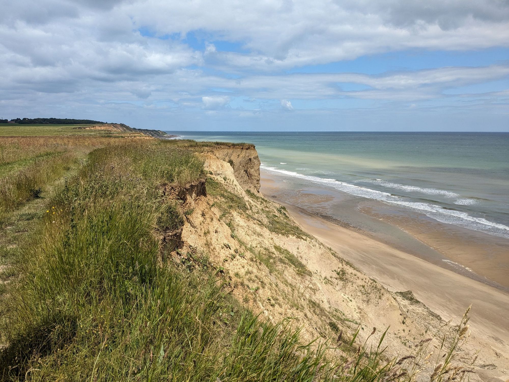 The cliffs near Trimingham, on the North Norfolk Coast