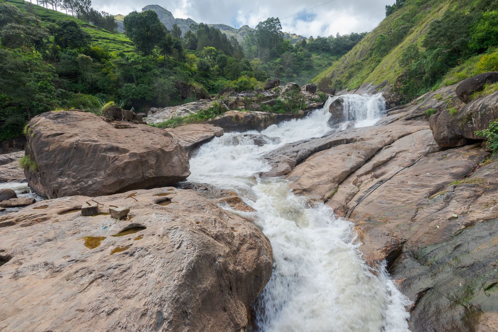 Attakud Waterfall, Munnar, during rainy season. Photo: Getty.