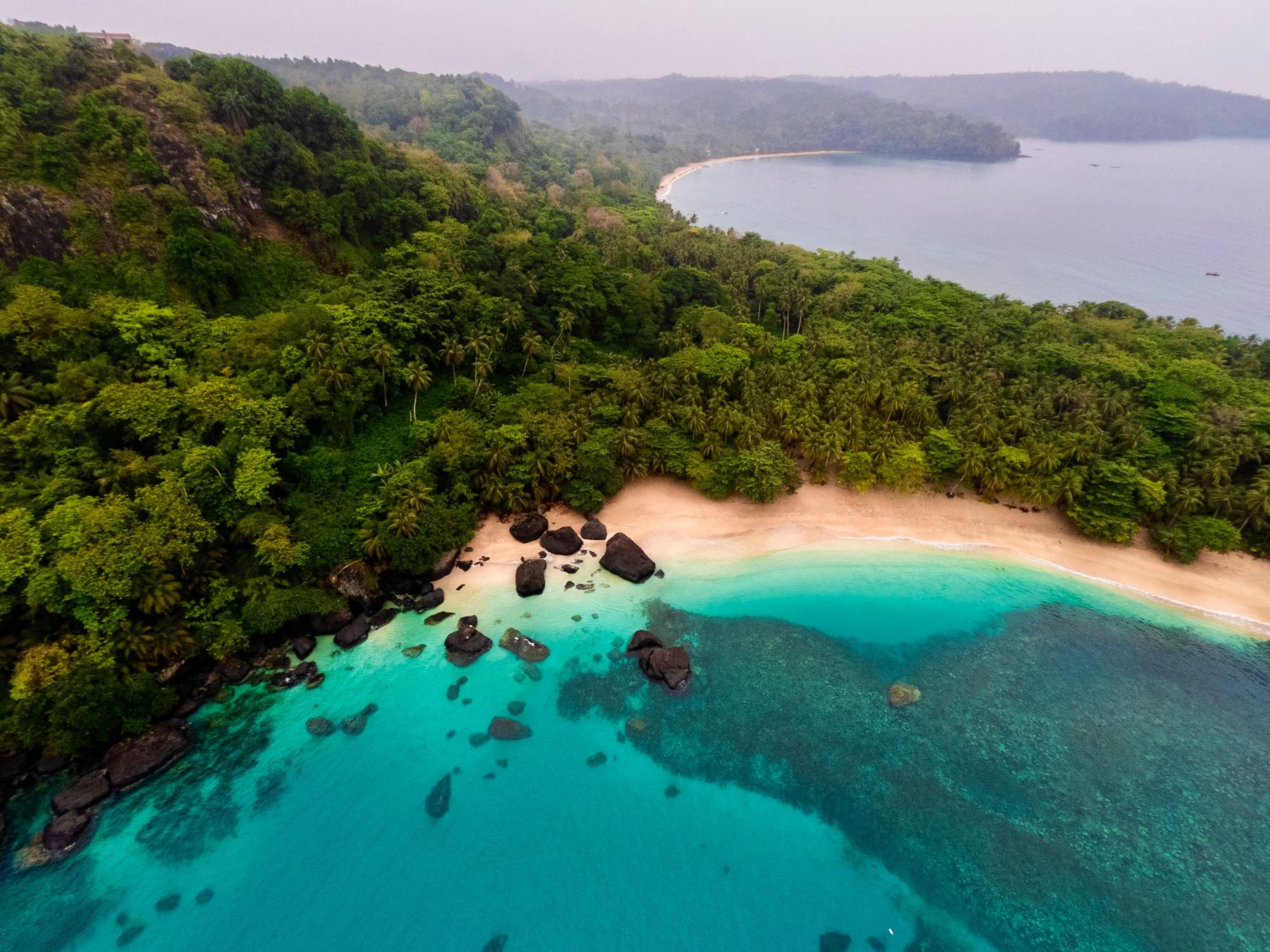 Stunning Praia Banana, on Príncipe, an island in Africa Photo: Getty.