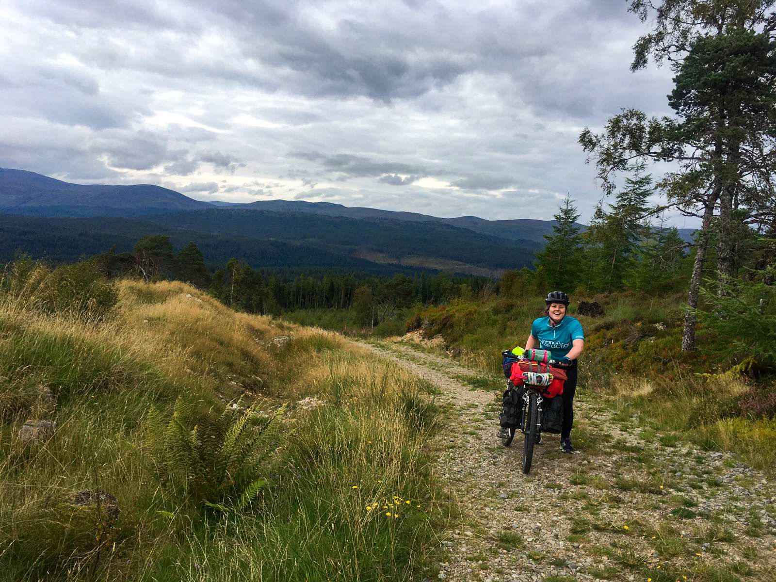 Abby Popplestone, cycling the GB Divide. Photo: Sarah Hewitt Photography