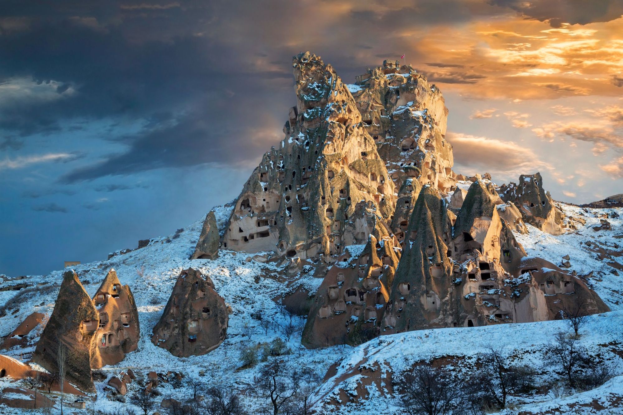 Cappadocia, Turkey, during the winter. Photo: Getty.