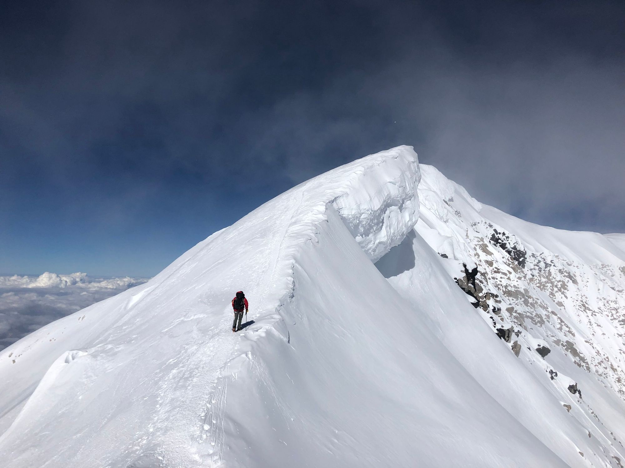 On Denali Ridge, heading for the summit. Photo: Project 50 in 50