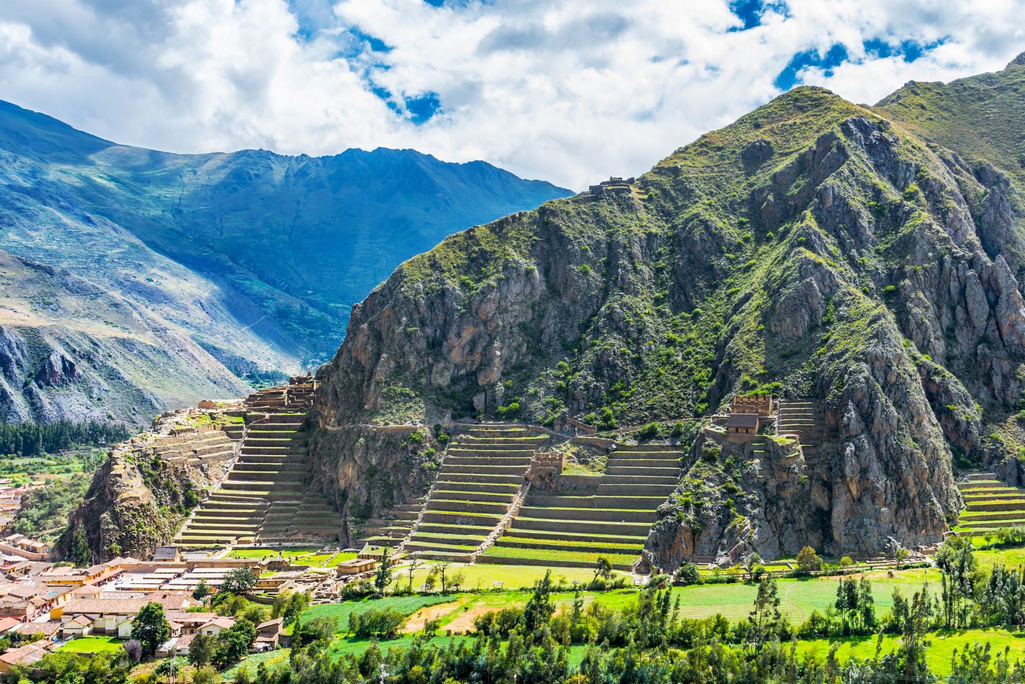 The terraces and towers of Ollantaytambo, the royal estate of Emperor Pachacuti. Photo: Getty