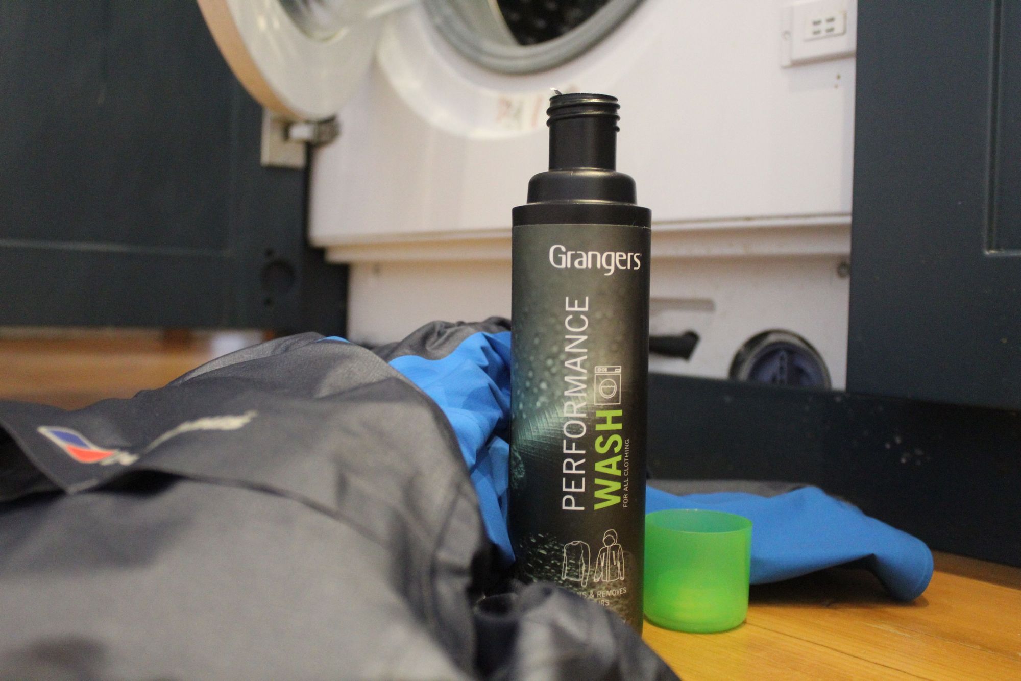 Back to that performance wash. Got to get those garments clean before you get them ready for proofing. Photo: Stuart Kenny