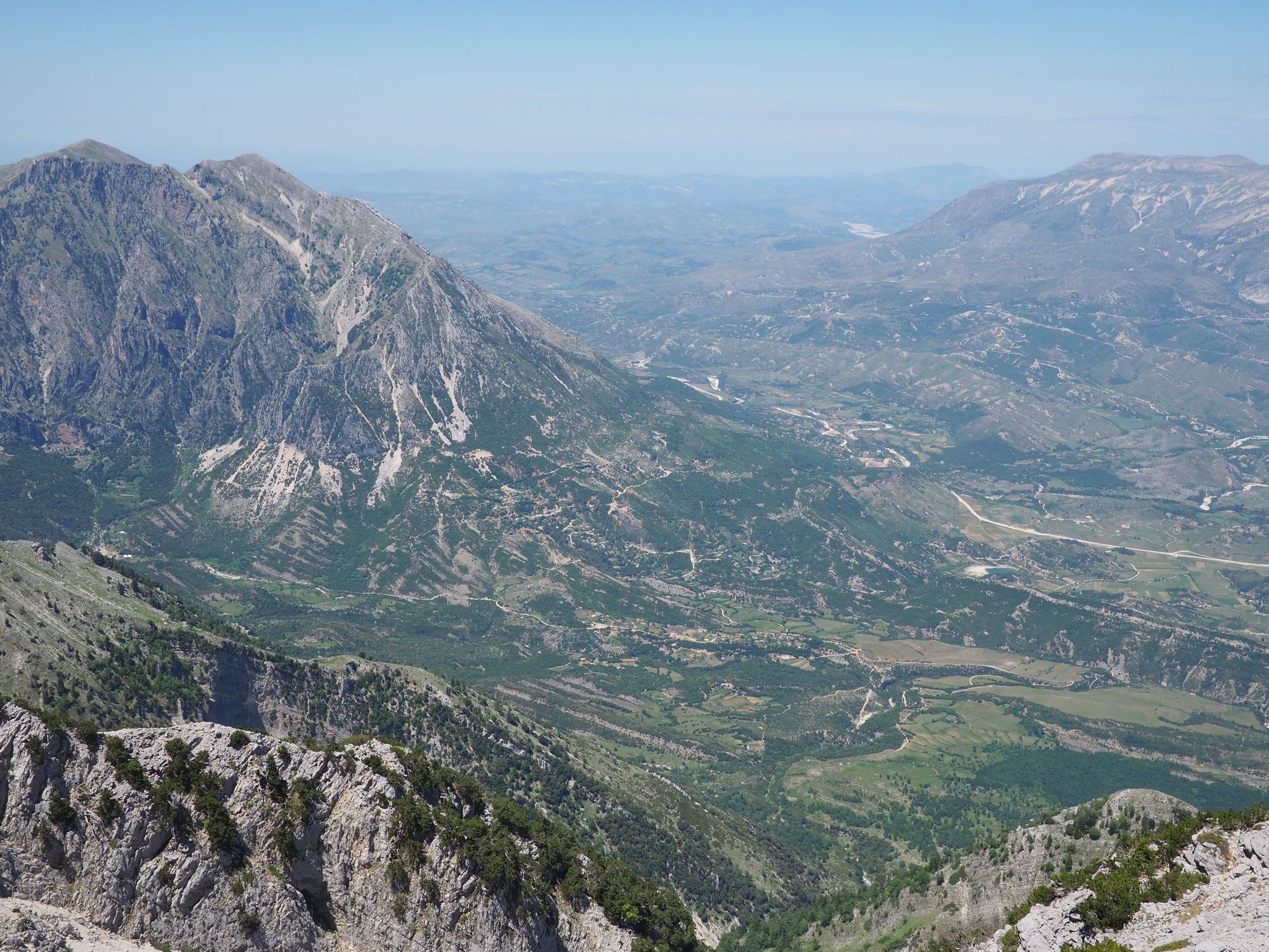 A panoramic view from a peak in the Ceraunian coastal mountain range, Albania. Photo: Ricardo Fahrig