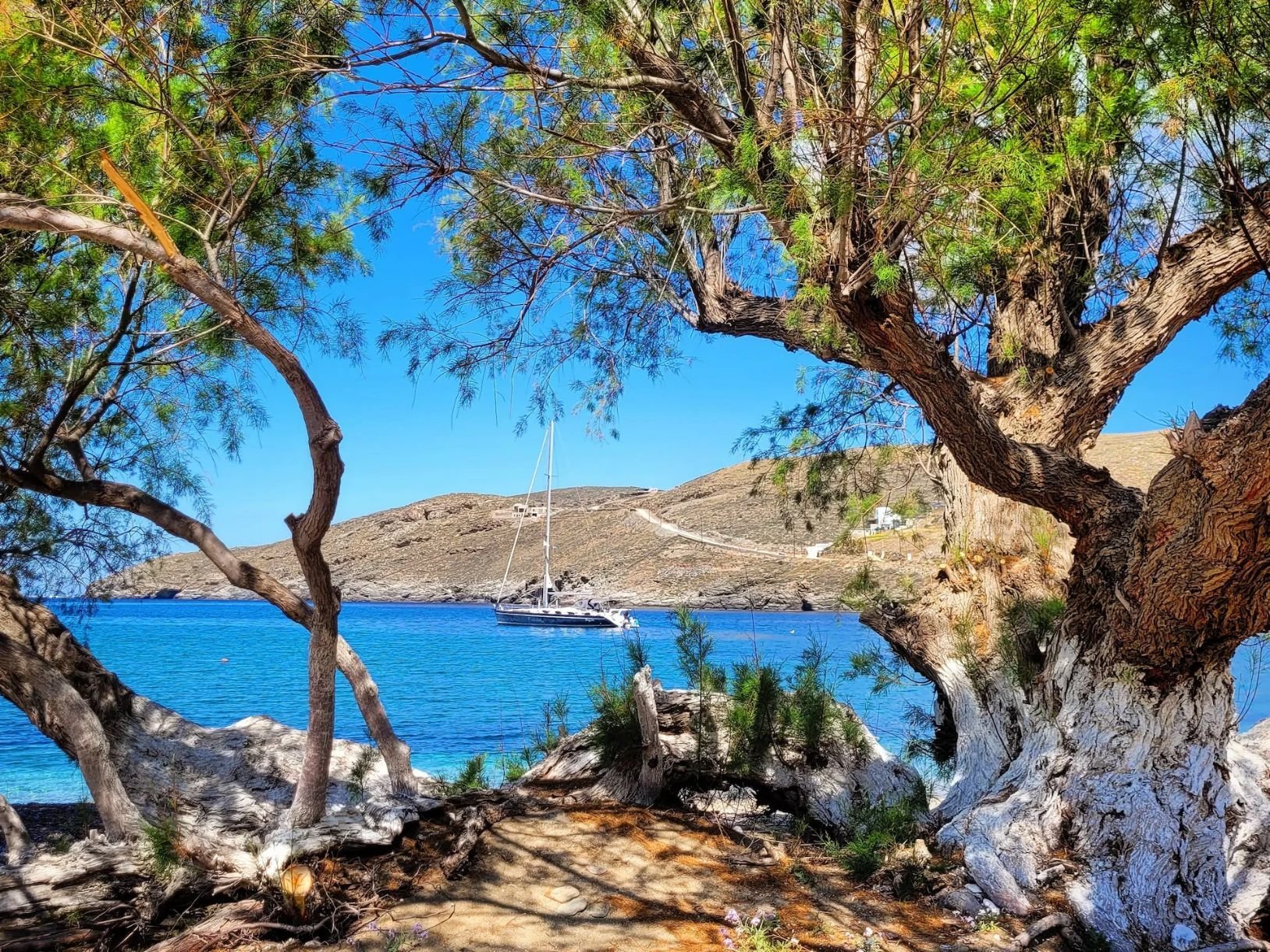Beautiful Kythnos, one of the most authentic Greek islands in the Cyclades. Photo: Getty.