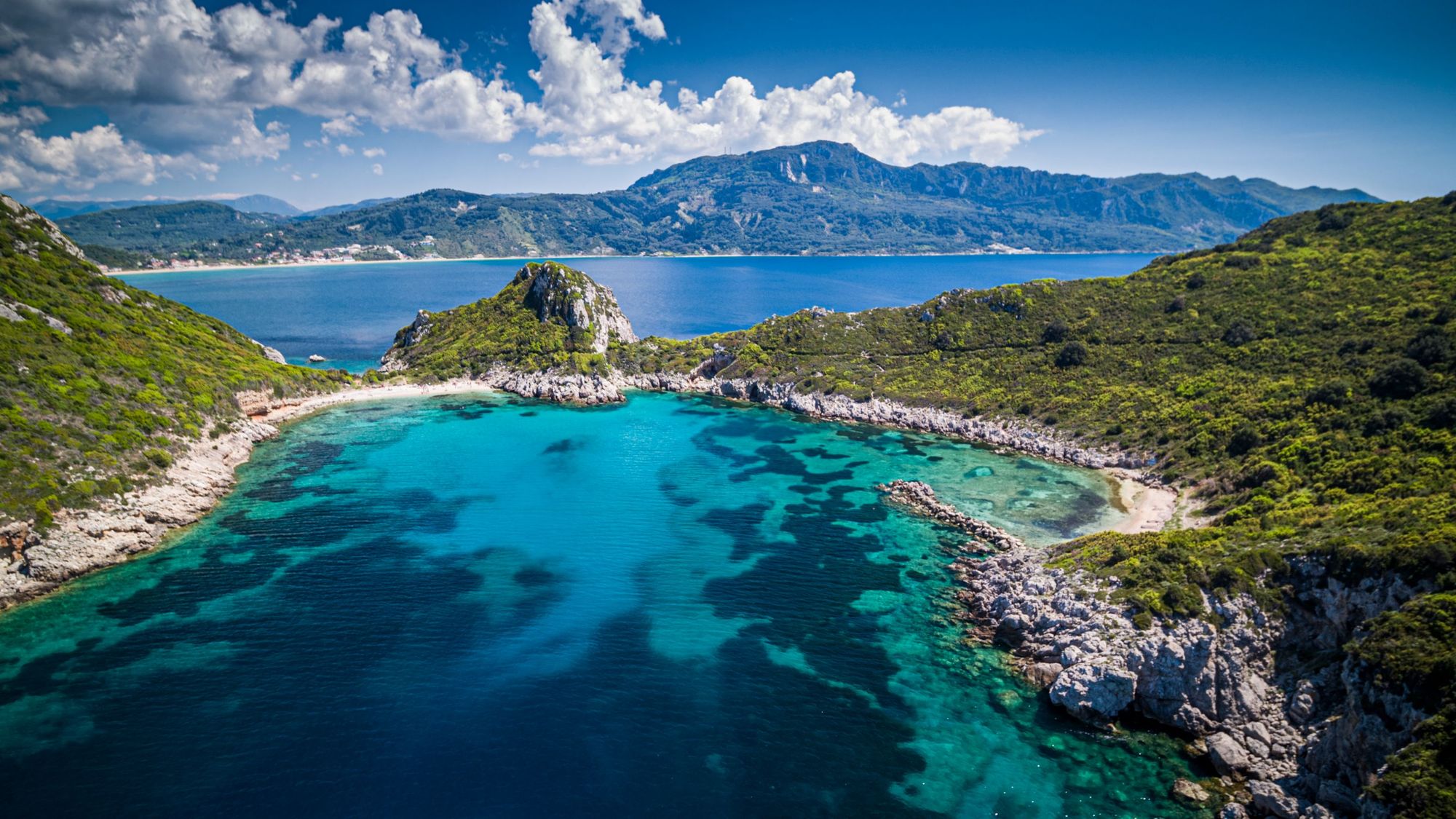 Porto Timoni Beach, Corfu. Photo: Getty.