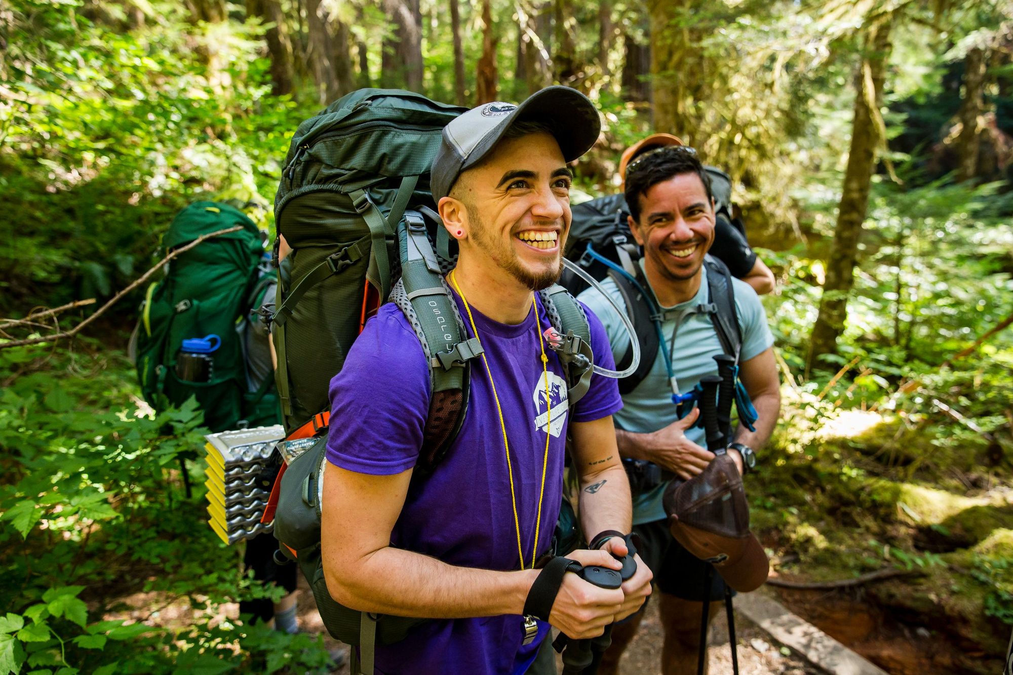 Perry with a participant on a trip he's leading. Photo: Leah Nash/The Venture Out Project.