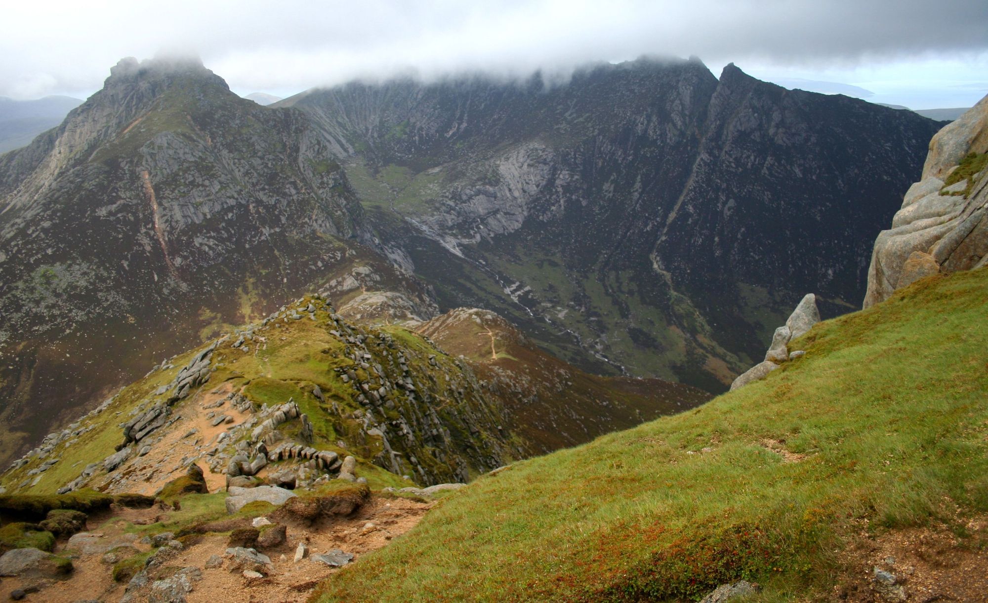 The saddle near Goat Fell, up in the mountains of the Island of Arran. Photo: Getty