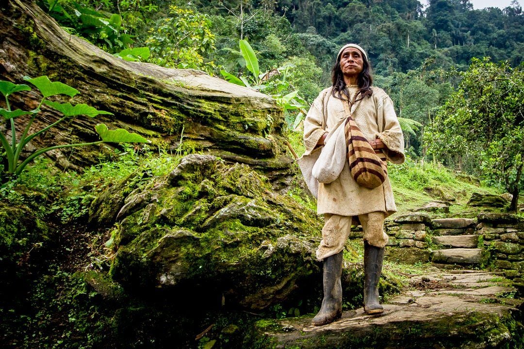  A portrait of a Koguis shaman at Ciudad Perdida, Colombia. Photo: Dwayne Reilander / Wiki Commons