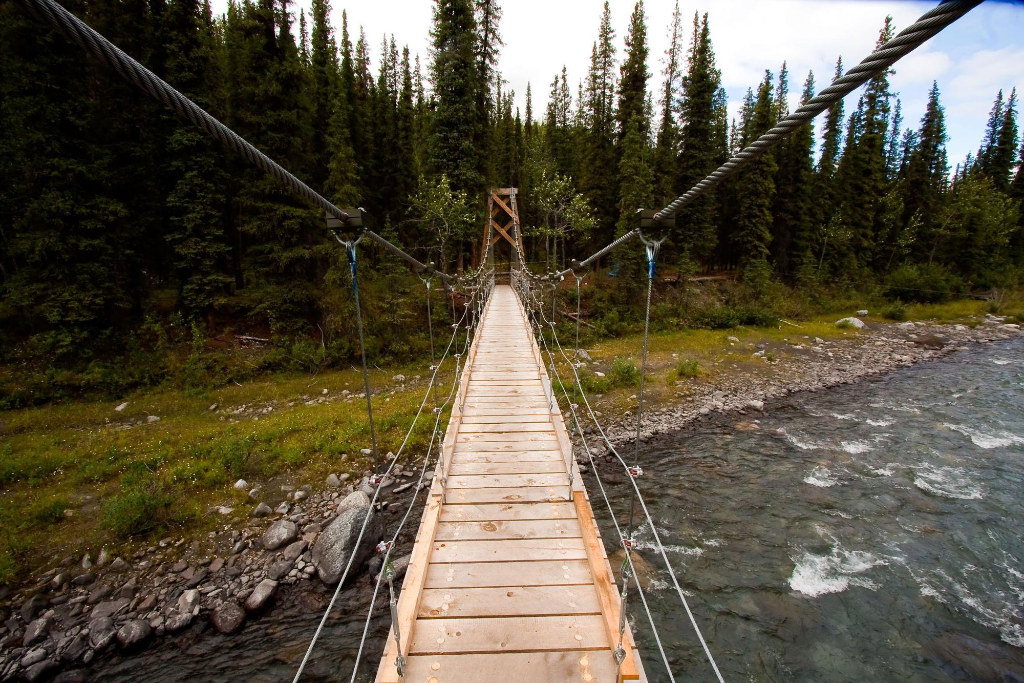 The bridge over Hines Creek on the Triple Creek Trail. Photo: National Parks Service