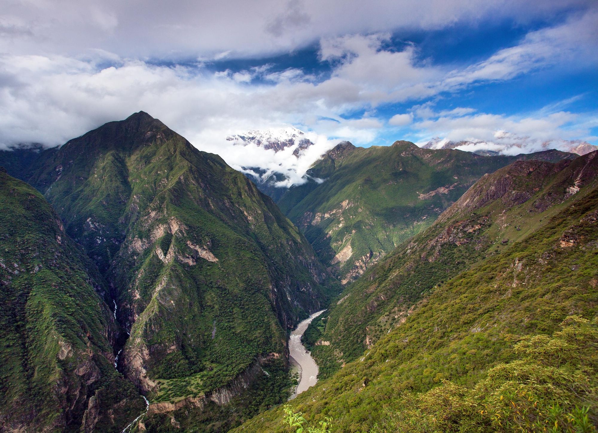 The Rio Apurimac as seen from the Choquequirao trekking trail in the Peruvian Andes. Photo: Getty