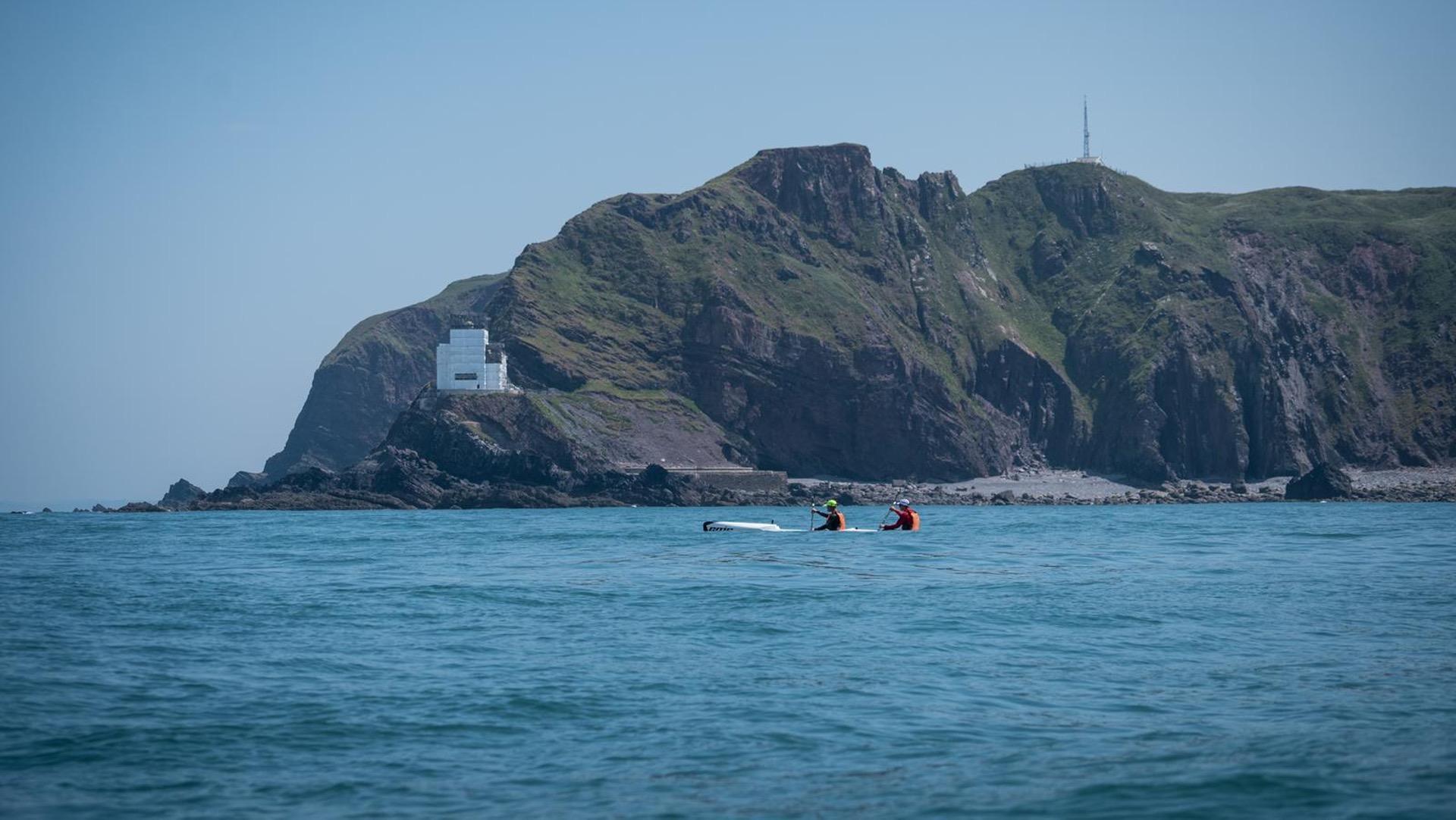 Kayaking from Land's End to John o' Groats was Edward's first long-distance endurance challenge. Photo: Courtesy of Darren Edwards