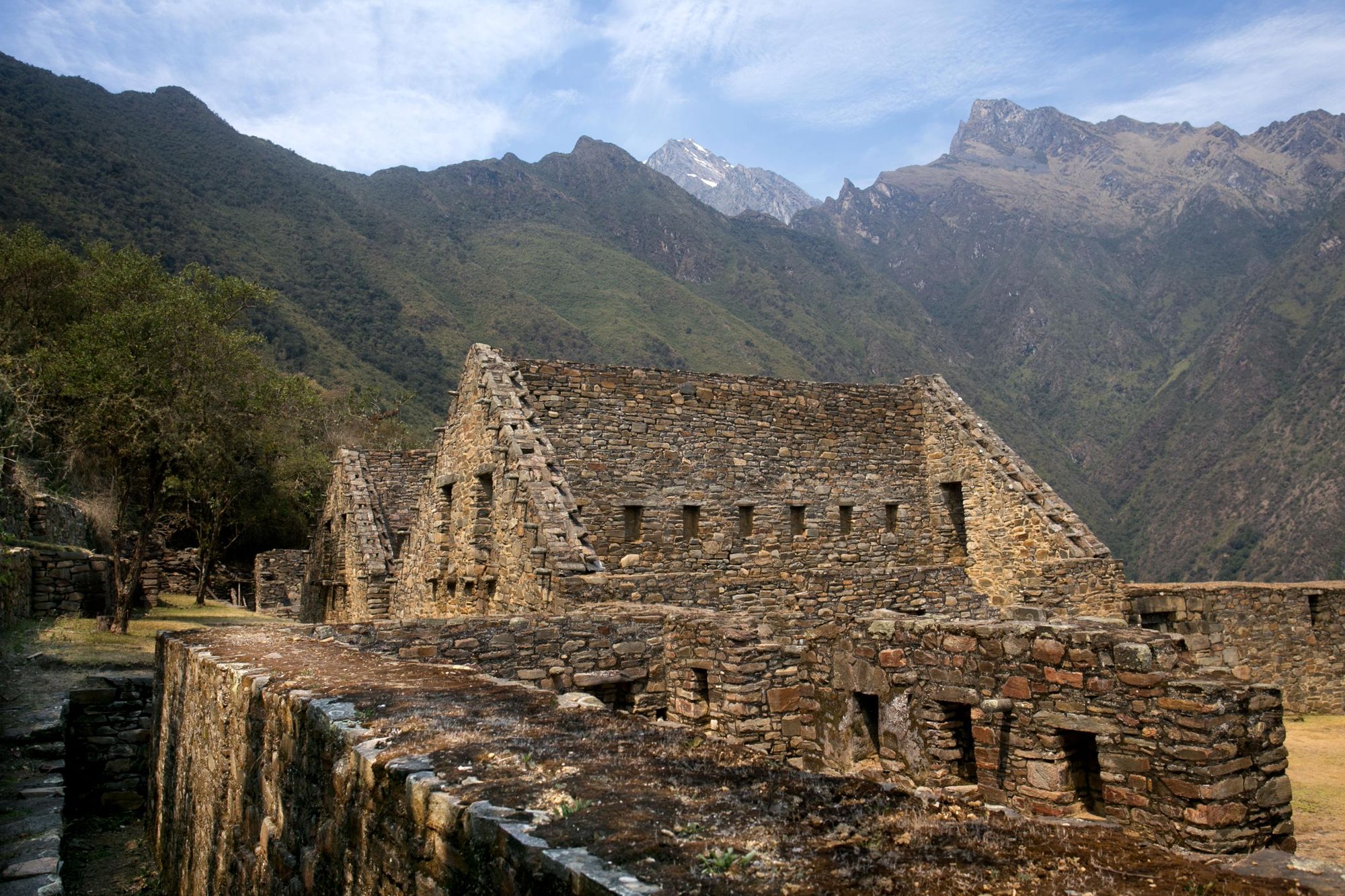 The ruins of Choquequirao, backdropped by the mighty Peruvian Andes. Photo: Getty