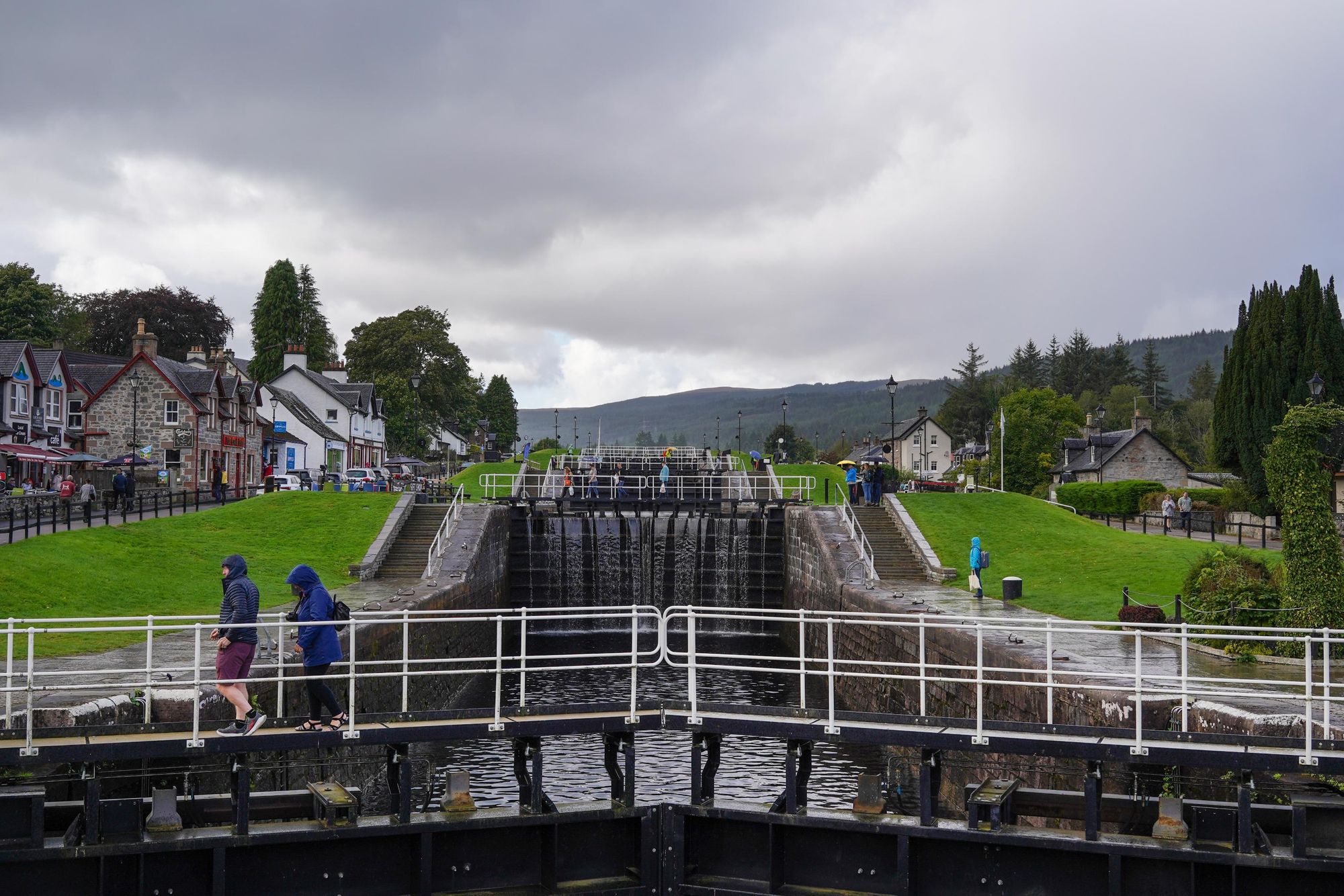 Locks on the Caledonian Canal at Fort Augustus. Photo: Getty