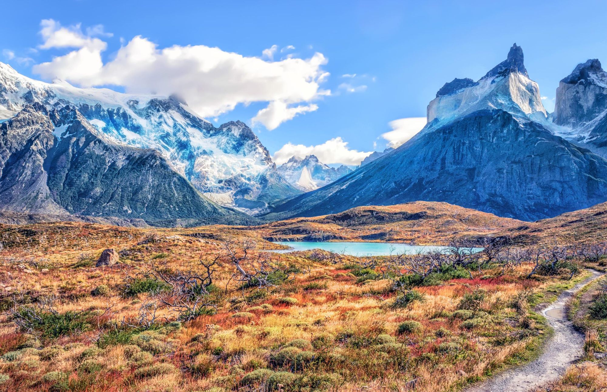 A path near Mirador Cuernos in Torres del Paine National Park, Patagonia, Chile. Photo: Getty